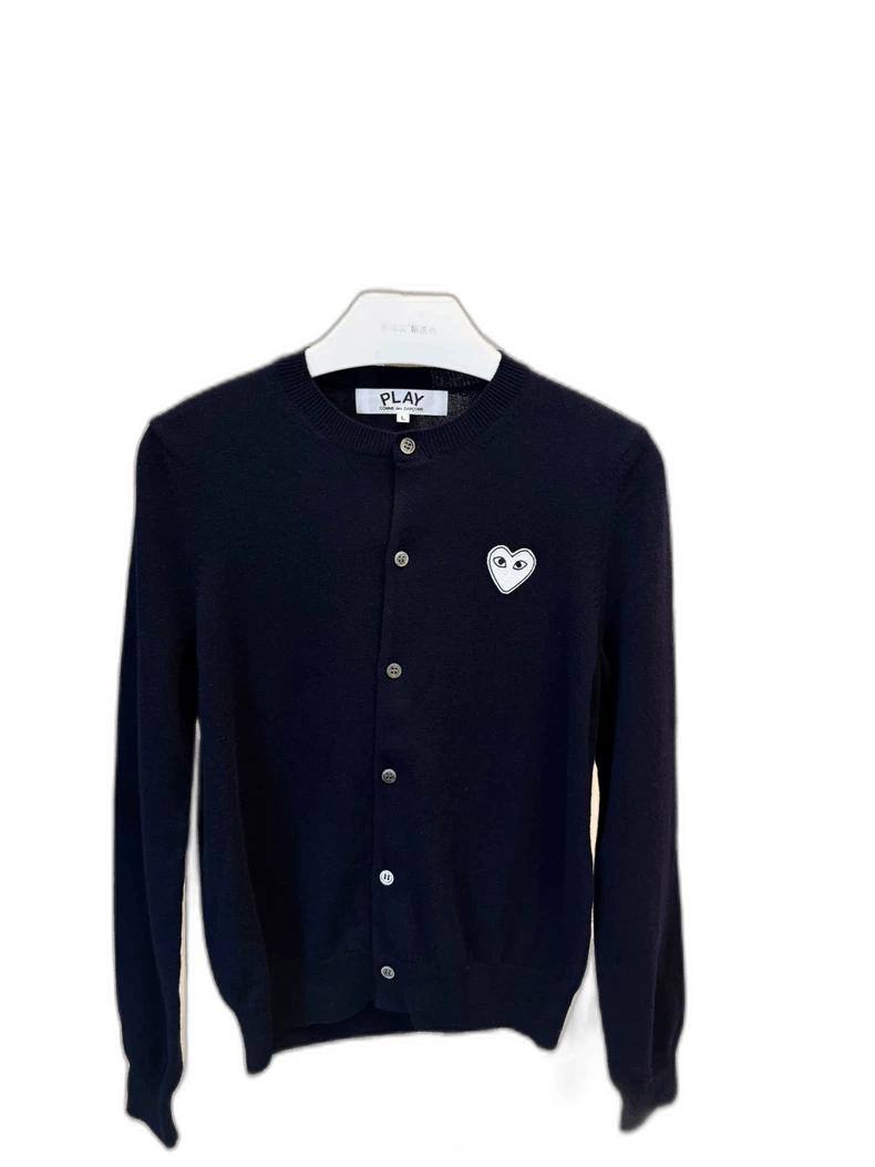 Comme des Garcons PLAY Play Cardigan with Heart Design Size L / US 10 / IT 46 - 1 Thumbnail
