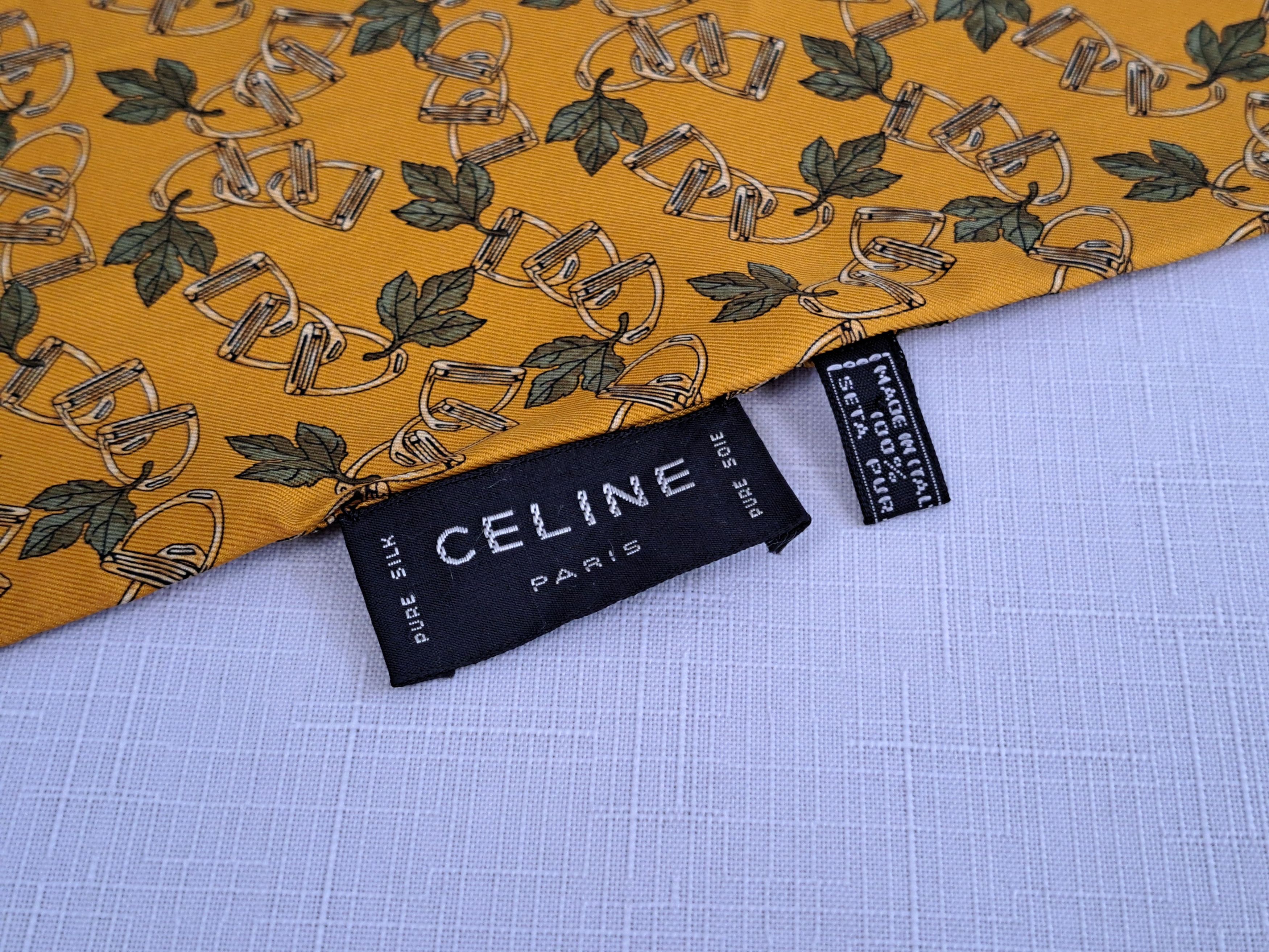 Celine CELINE vintage 1980 silk scarf. Made in Italy Size ONE SIZE - 6 Thumbnail