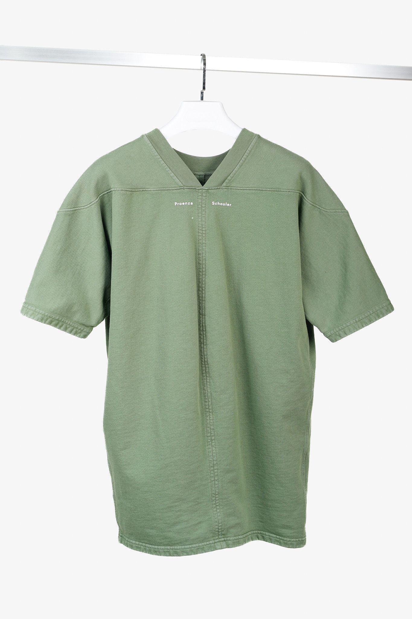 Proenza Schouler Proenza Schouler Green Boxy Sweatshirt Drop-Sleeve Tunic Size S / US 4 / IT 40 - 1 Thumbnail