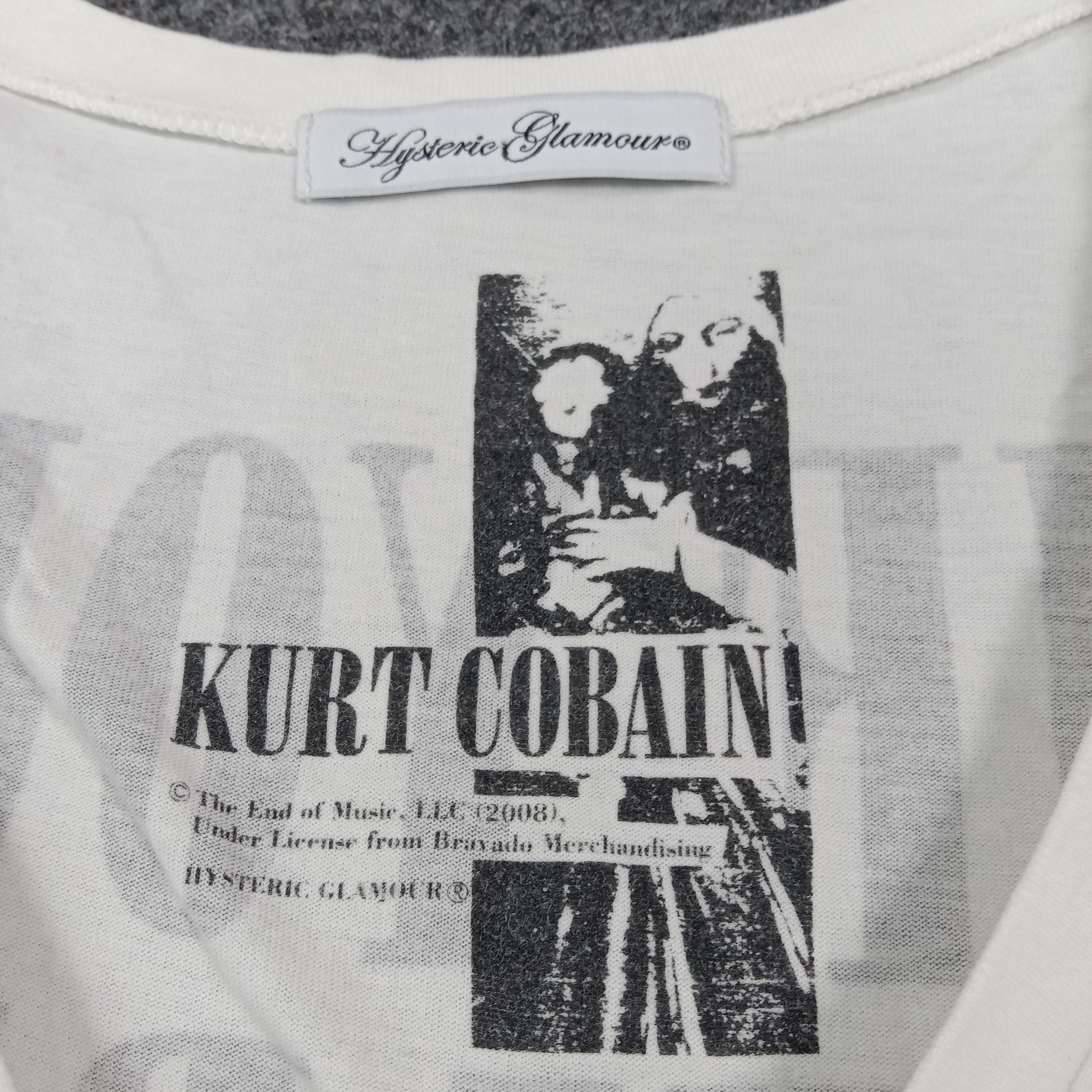 Hysteric Glamour Hysteric Glamour Kurt Cobain Nirvana TankTop C276N34 Size US S / EU 44-46 / 1 - 4 Thumbnail