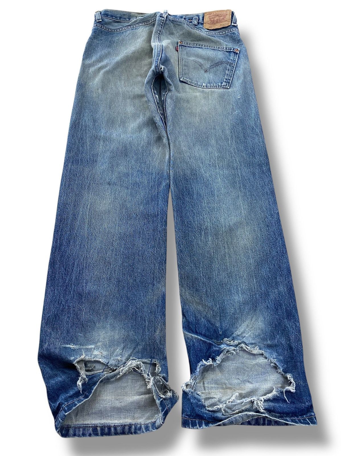 Levi's Levi’s Mud Wash Style Baggy Ripped Leg Jeans Size US 32 / EU 48 - 3 Thumbnail