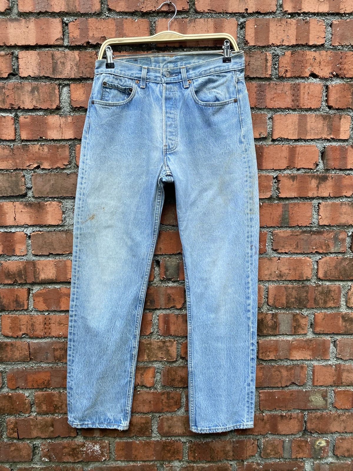 Levi's Vintage Clothing W32x31.5 Vintage levi's 501 faded made in USA 90s Size US 32 / EU 48 - 1 Thumbnail