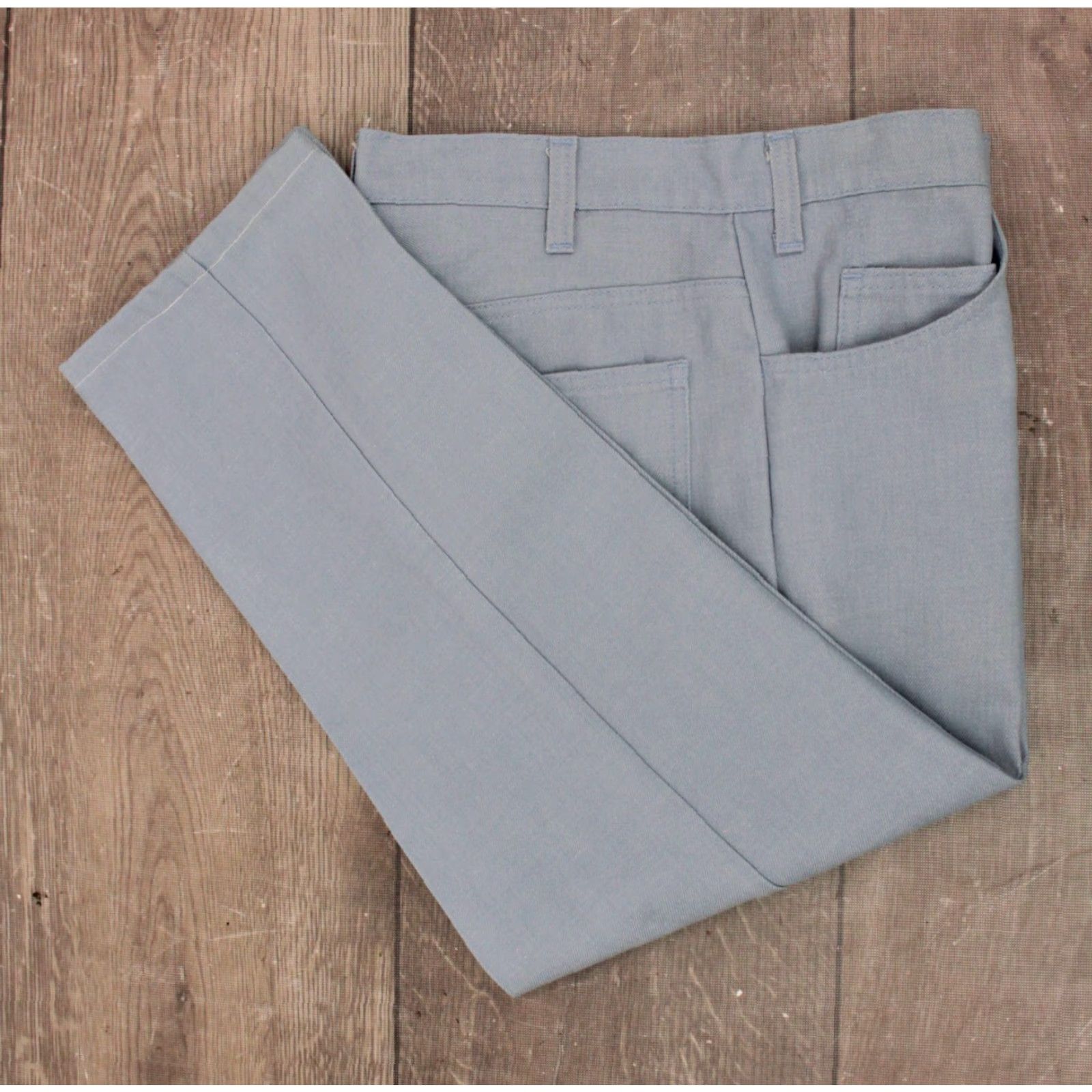 Levi's VINTAGE Levi's Pants Mens 1960s Sta-Prest Blue Big E 32x23.5 60s Jeans Size US 32 / EU 48 - 2 Thumbnail
