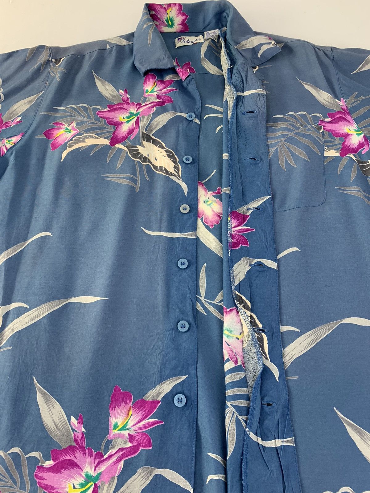 Vintage Islander 100% Rayon Floral Design Button Up Hawaiian Style Size US XL / EU 56 / 4 - 5 Thumbnail