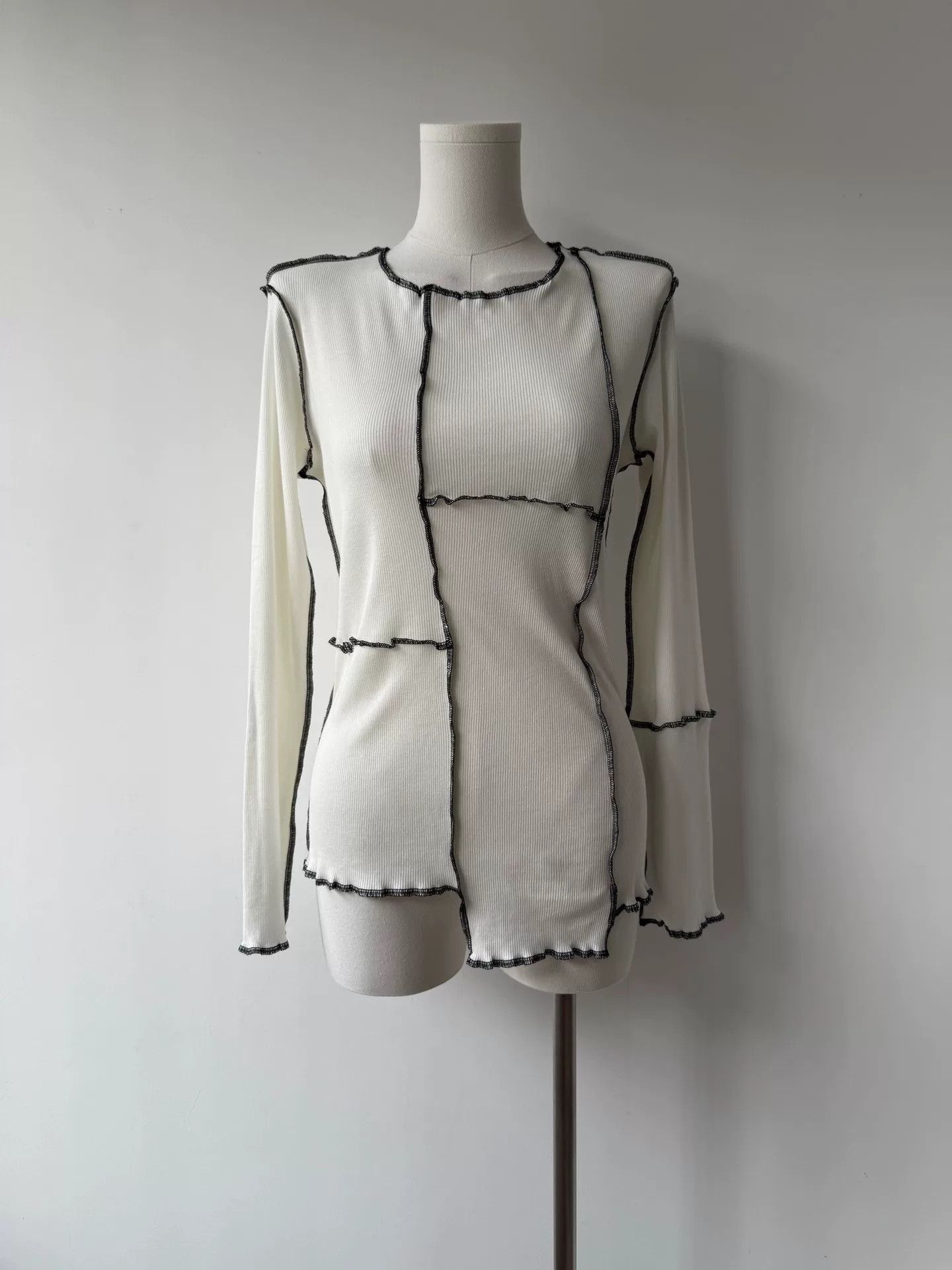 Y's yohji yamamoto irregular knit long sleeve top Size S / US 4 / IT 40 - 1 Thumbnail