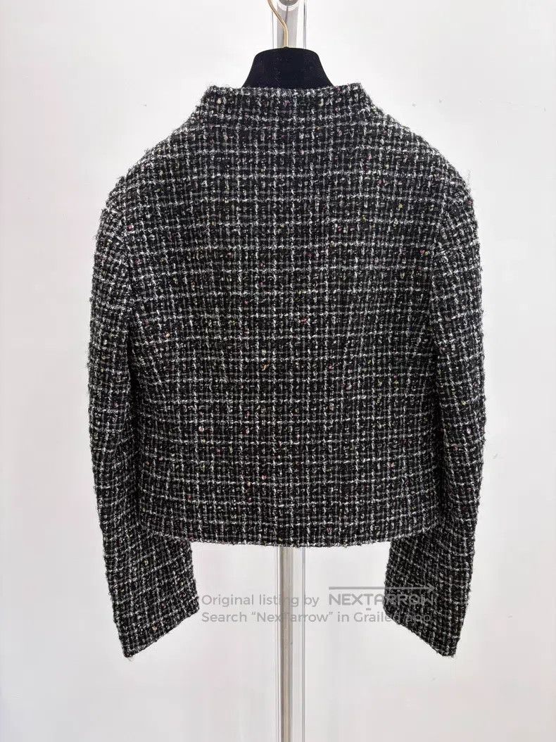 Chanel Chanel Plaid small stand-up collar jacket Size XS / US 0-2 / IT 36-38 - 2 Thumbnail