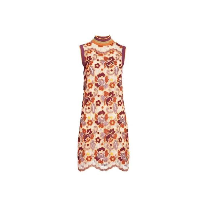 Burberry Burberry Floral Print High Neck Sleeveless Dress 0079 Size M / US 6-8 / IT 42-44 - 1 Thumbnail