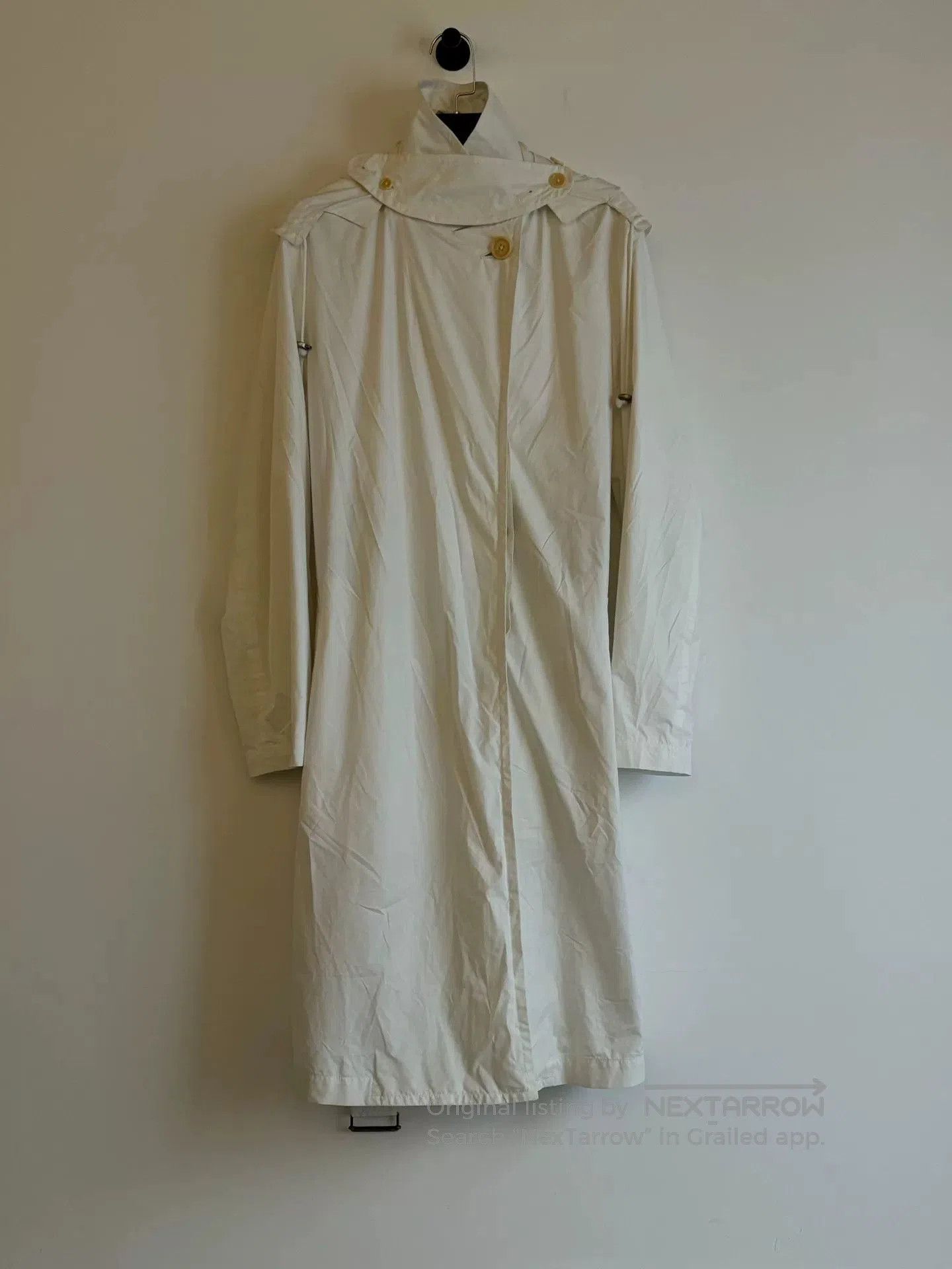 Ann Demeulemeester elegant detachable collar trench coat. Size S / US 4 / IT 40 - 4 Thumbnail