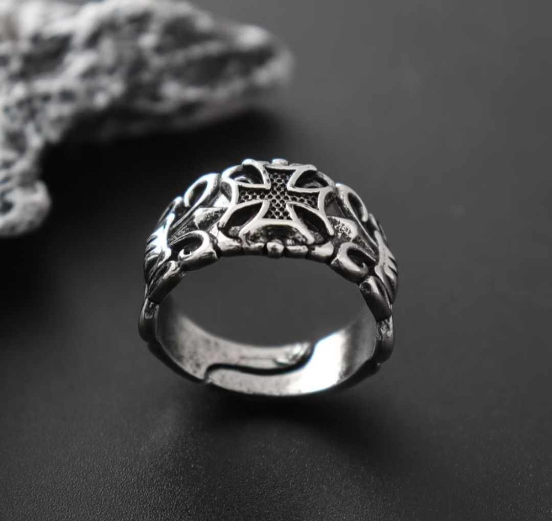 Japanese Brand Black Casual utility streetwear adjustable ring Size ONE SIZE - 2 Thumbnail