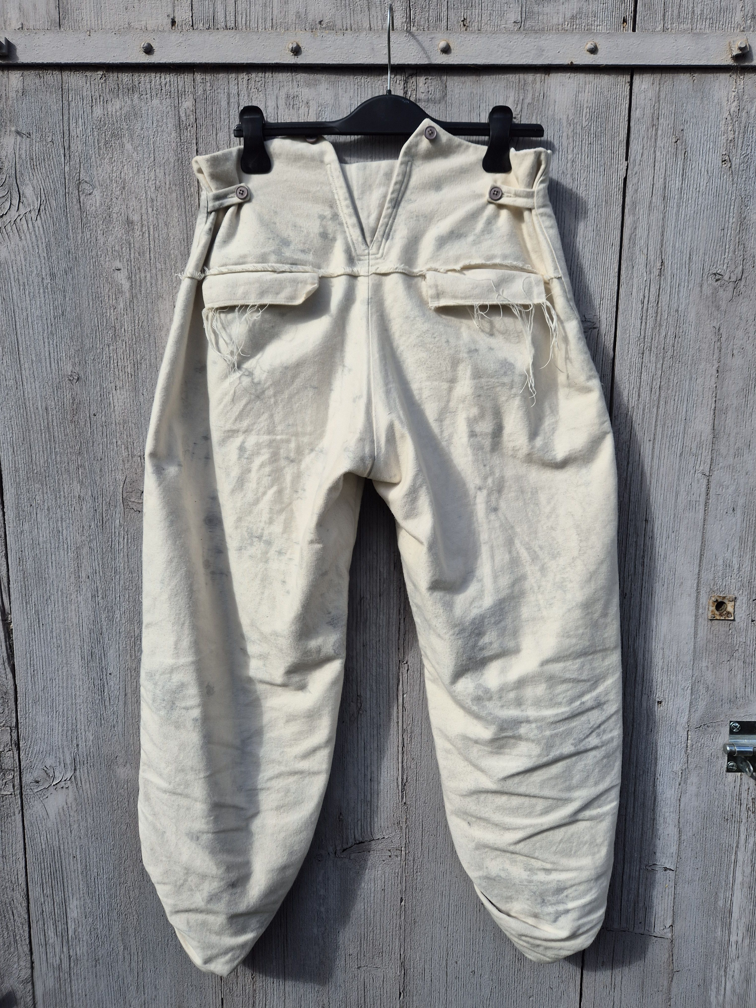 Handmade high-waisted buttoned trousers Size US 30 / EU 46 - 6 Thumbnail