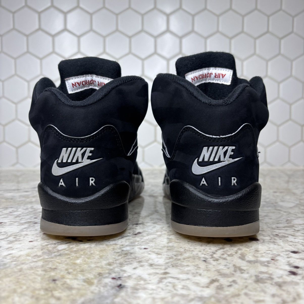 Jordan Brand Size 5.5 -Jordan 5 OG Black Metallic Reimagined CLEAN NO BOX Size US 5.5 / EU 38 - 8 Thumbnail