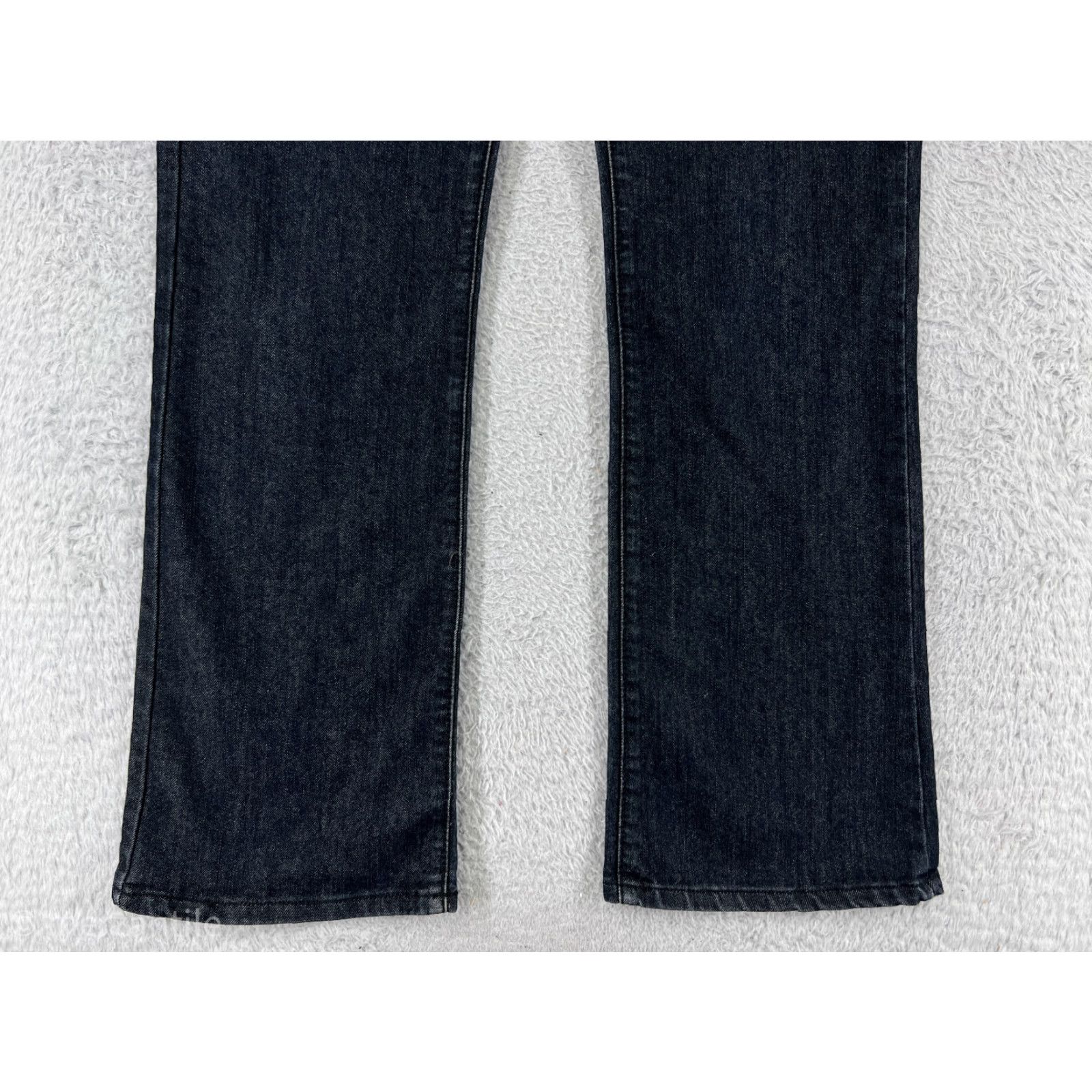 TCB Jeans BB Jeans Black Denim Bootcut Jeans Womens 13 Stretch Cotton Blend Low Rise 32W Inseam 30in 5-Pocket Embellished Logo Button Vintage No Size 34" / US 12 / IT 48 - 5 Thumbnail