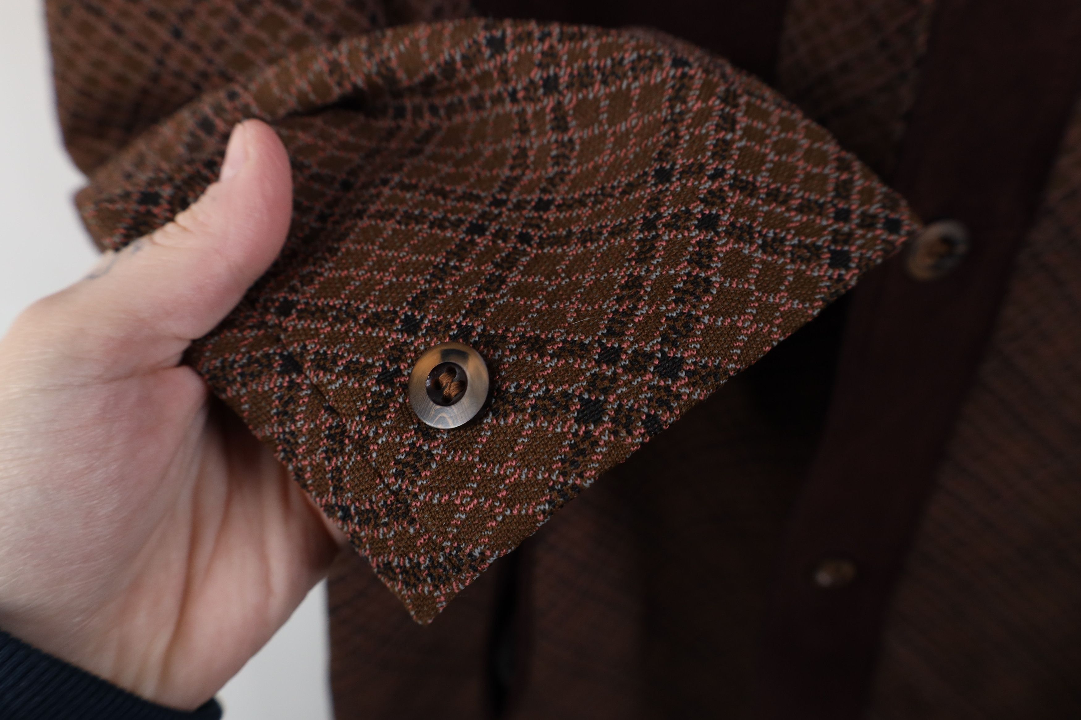 Vintage Vintage 60s 70s Streetwear Knit Button Jacket Blazer Plaid Size US XXL / EU 58 / 5 - 8 Thumbnail