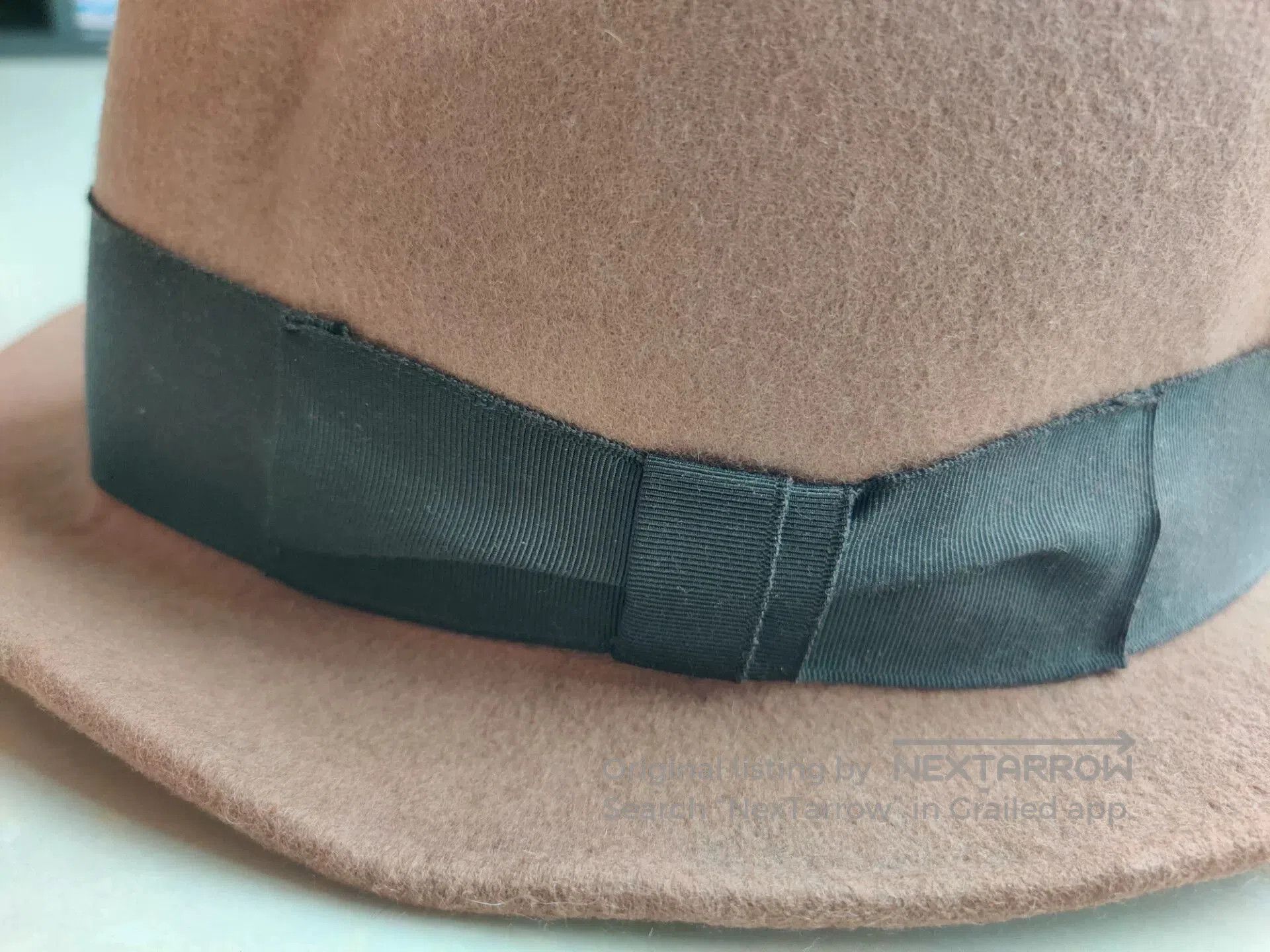 Freewheelers freewheelers brown fedora hat with black band. Size ONE SIZE - 3 Thumbnail