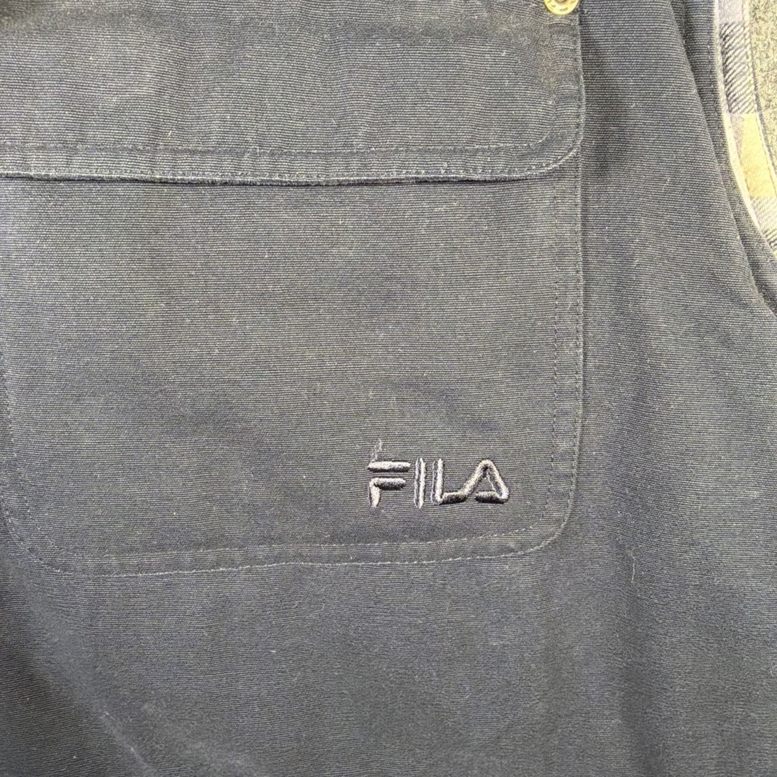 Fila Vintage FILA Vest Mens XL Navy 90s Expedition Outdoor Plaid Size US XL / EU 56 / 4 - 7 Thumbnail