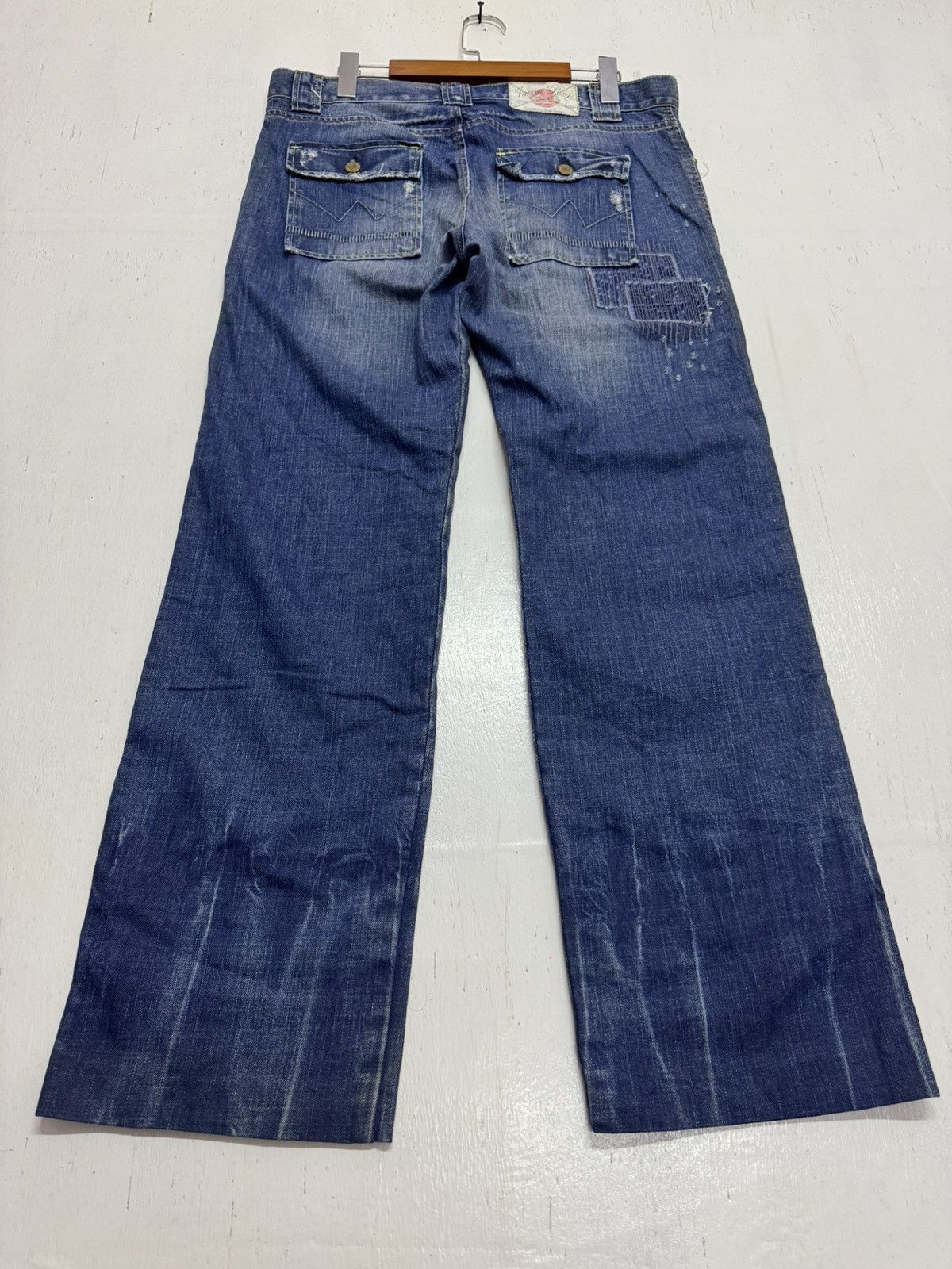 Japan Rags × Japanese Brand × Vintage Japan Rags patchwork sunfaded denim Size US 36 / EU 52 - 7 Thumbnail