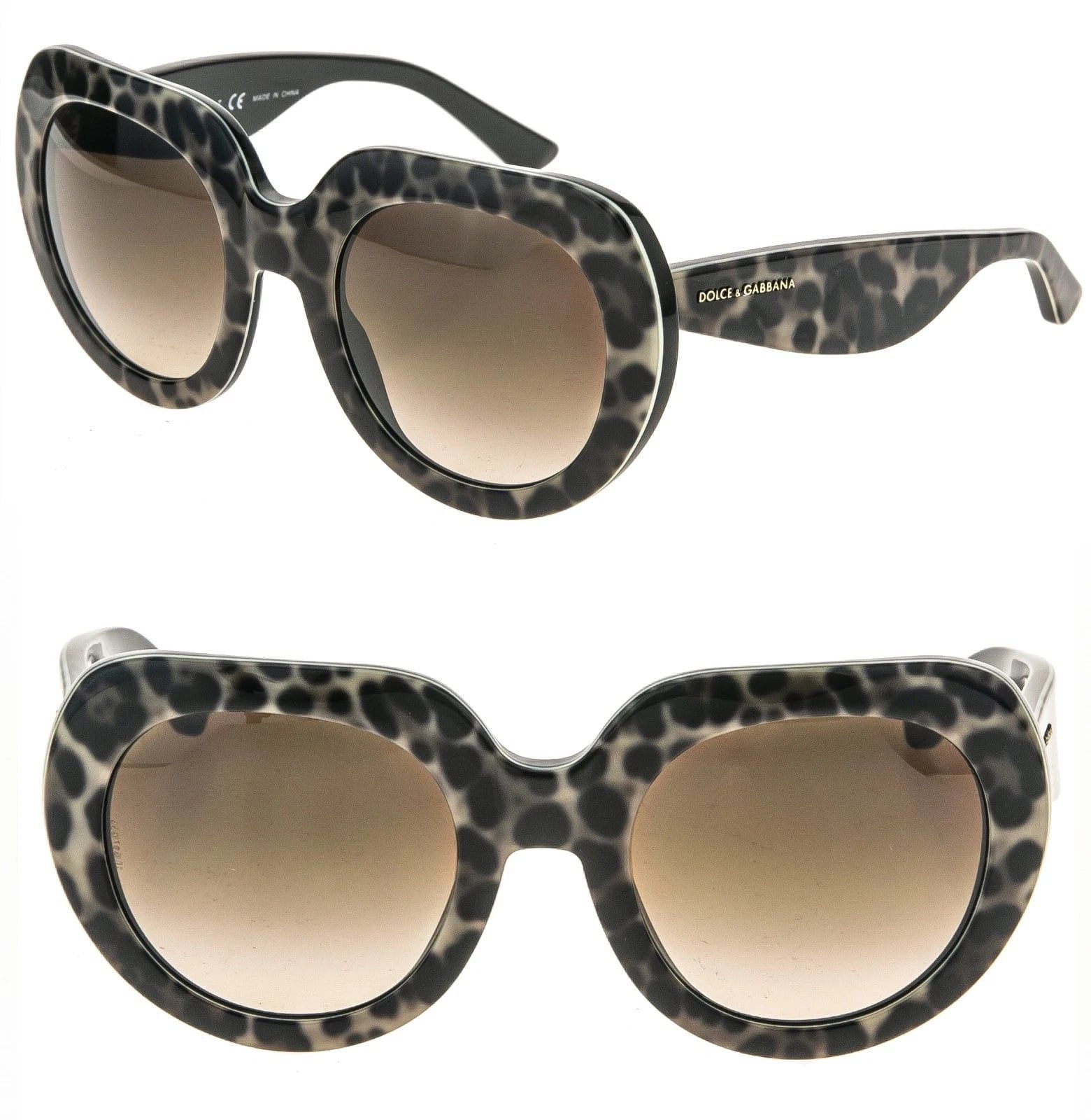 Dolce & Gabbana Dolce & Gabbana DG4191P 4191 Leopard Brown Sunglasses Size ONE SIZE - 1 Thumbnail
