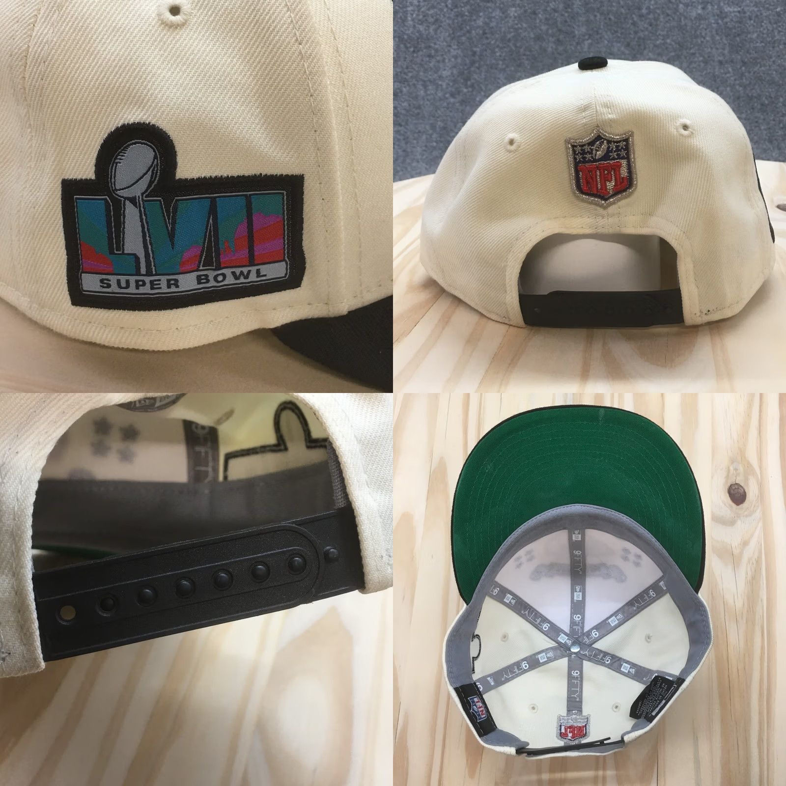 New Era Kansas City Chief Superbowl 57 Baseball Hat Mens White One Size Embroidered Logo Size ONE SIZE - 8 Thumbnail
