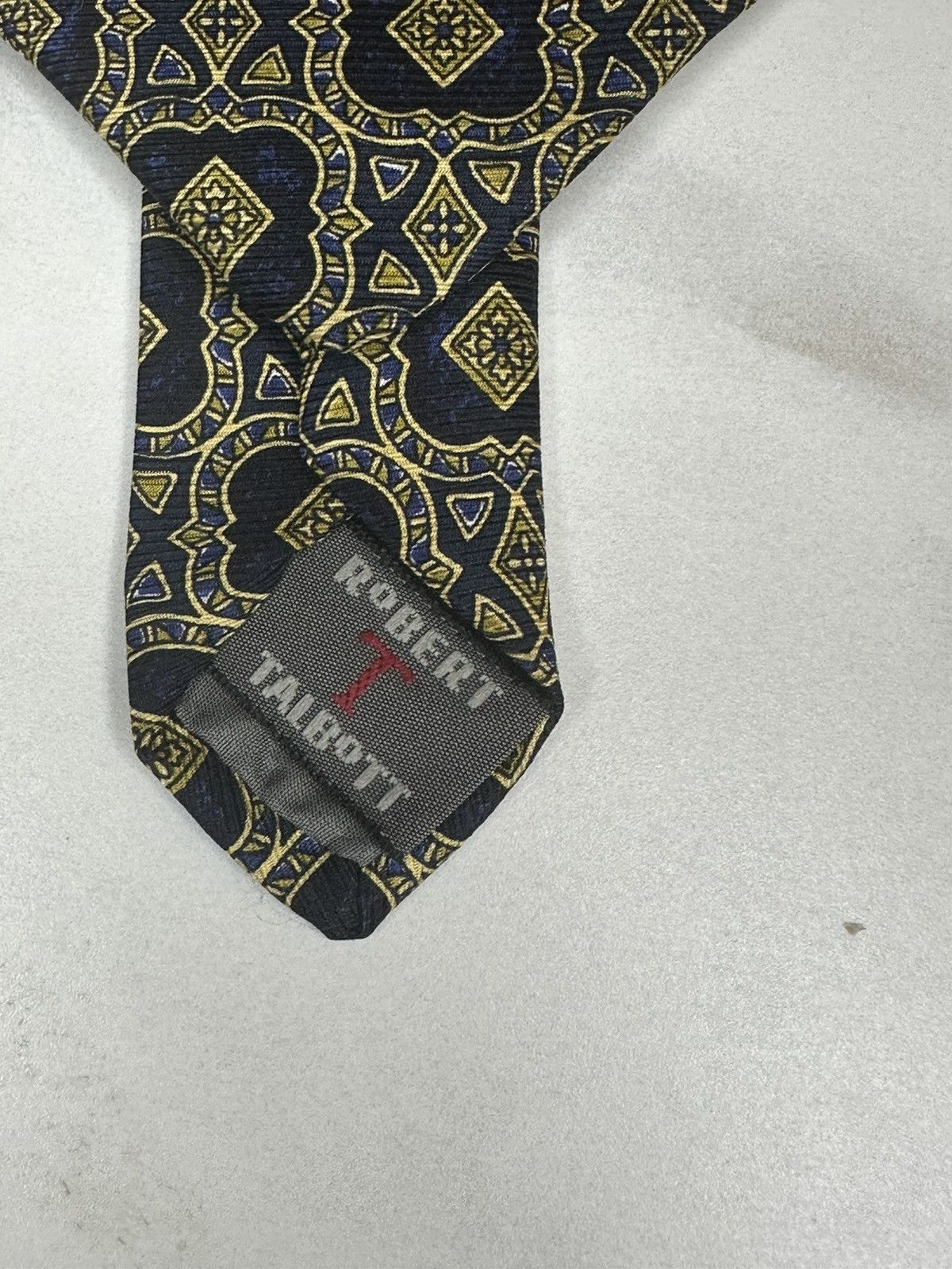 Robert Talbott Robert Talbott for Nordstrom navy and gold silk necktie Size ONE SIZE - 3 Thumbnail