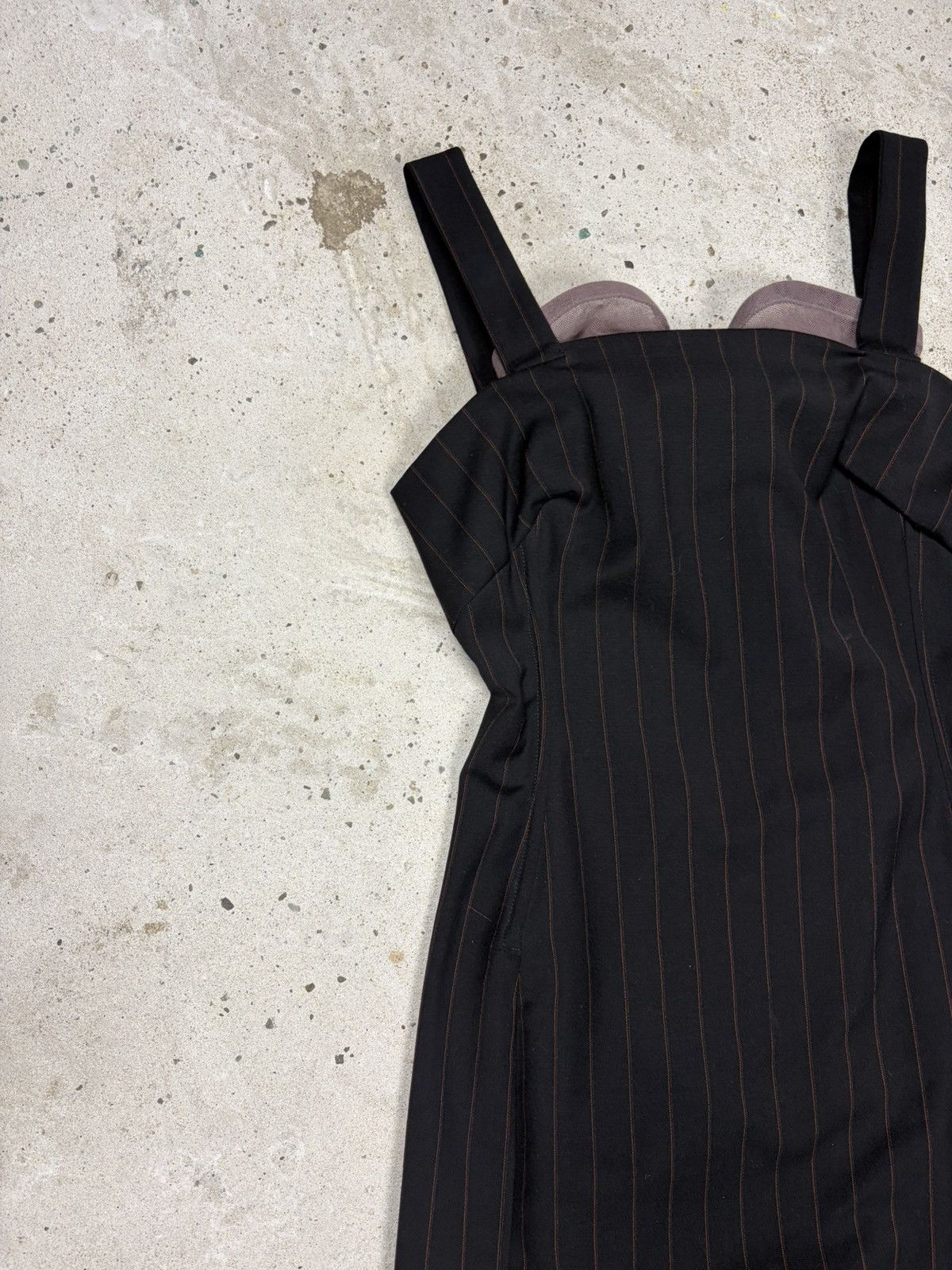 Dolce & Gabbana Dolce & Gabbana Printstripe Corset Style Dress Double Layer Size S / US 4 / IT 40 - 7 Thumbnail