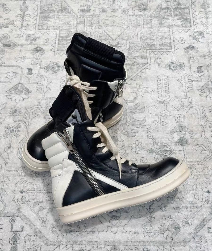 Rick Owens Rick Owens classic black and white patent leather Geobasket Size US 6 / IT 36 - 5 Thumbnail