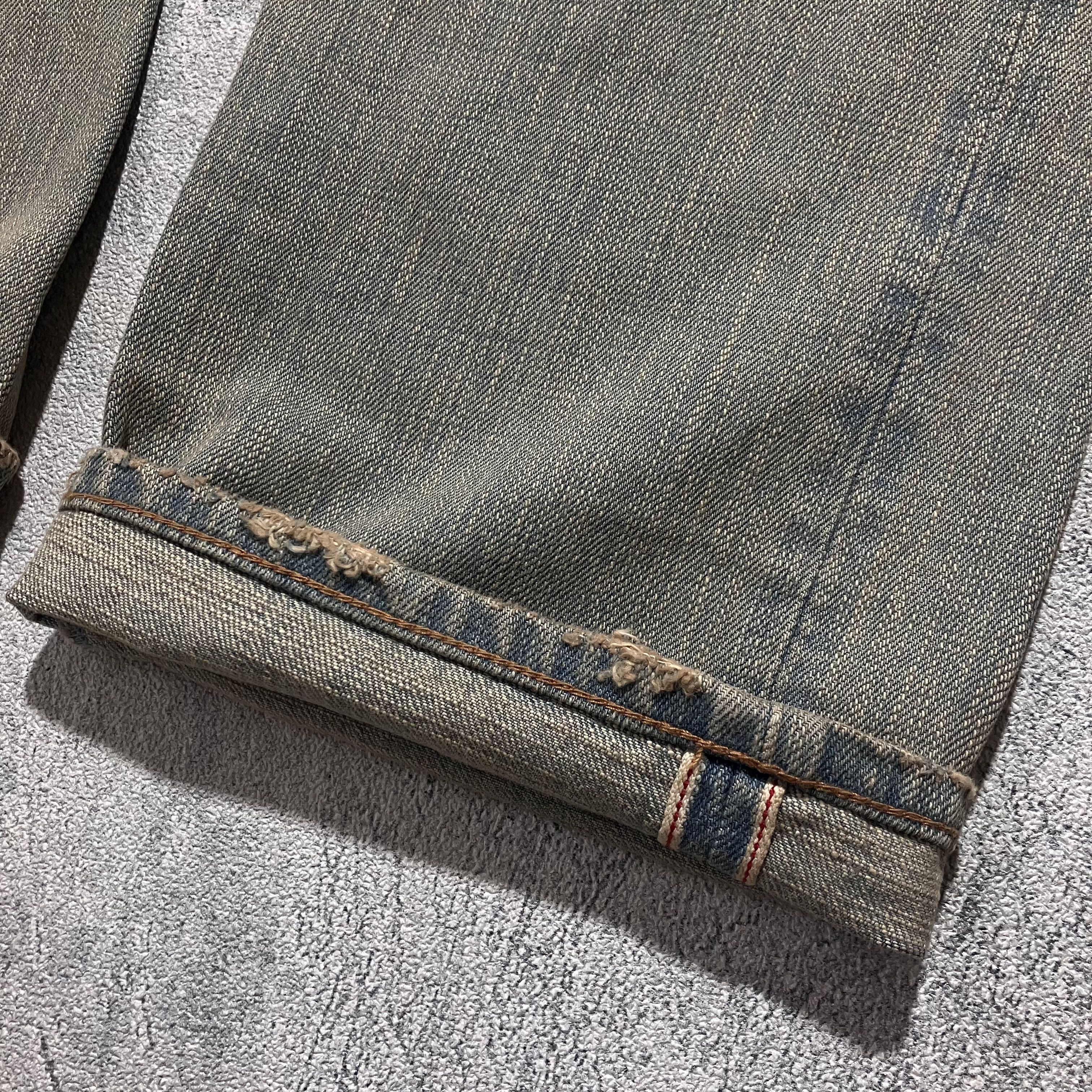 GOA GOA distressed mudwash heavy-weight selvedge denim Size US 30 / EU 46 - 4 Thumbnail