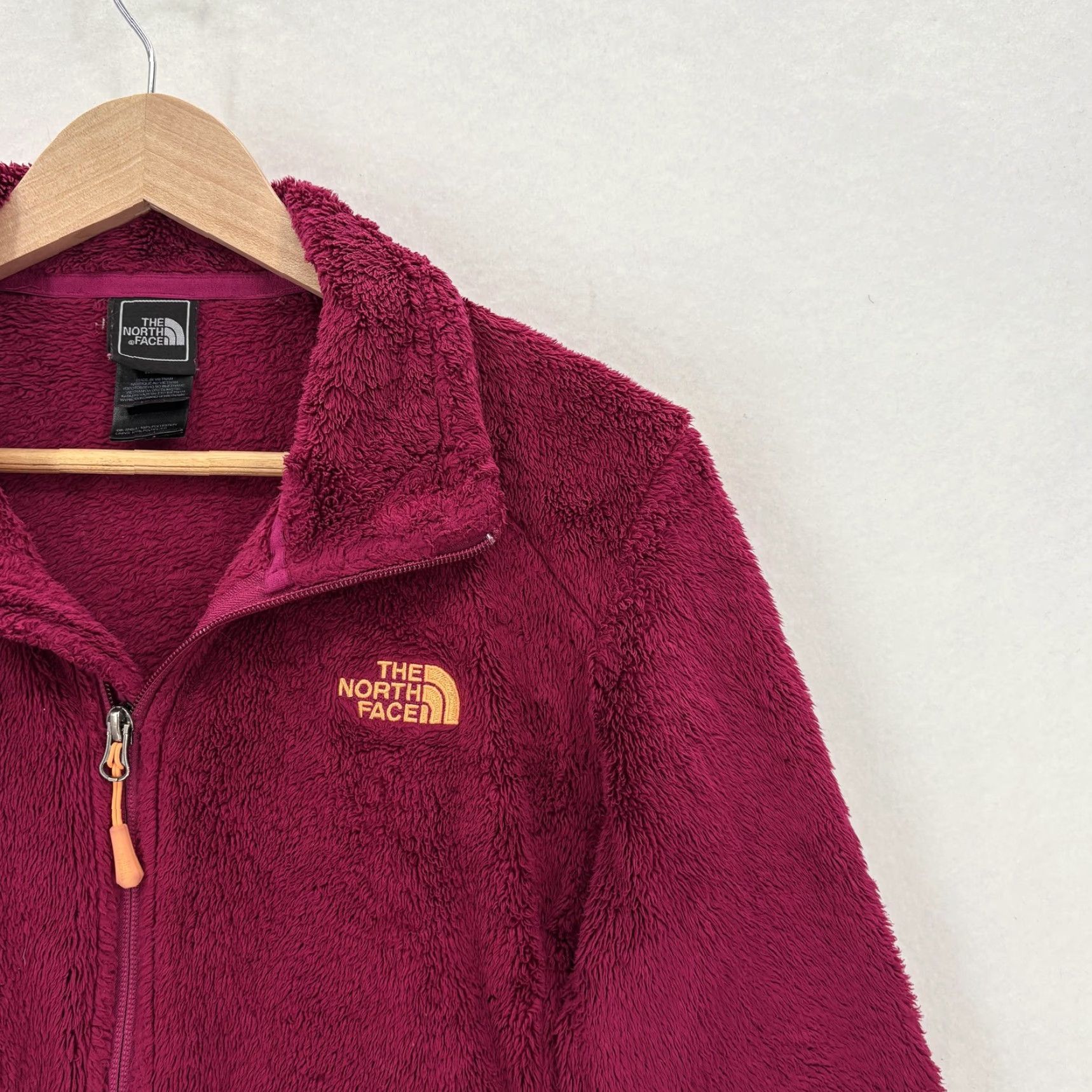 The North Face The North Face Fleece Jacket Womens Medium Pink Full Zip Warm Polyester Lined Pockets Collared Outdoor Casual Travel Size M / US 6-8 / IT 42-44 - 2 Thumbnail