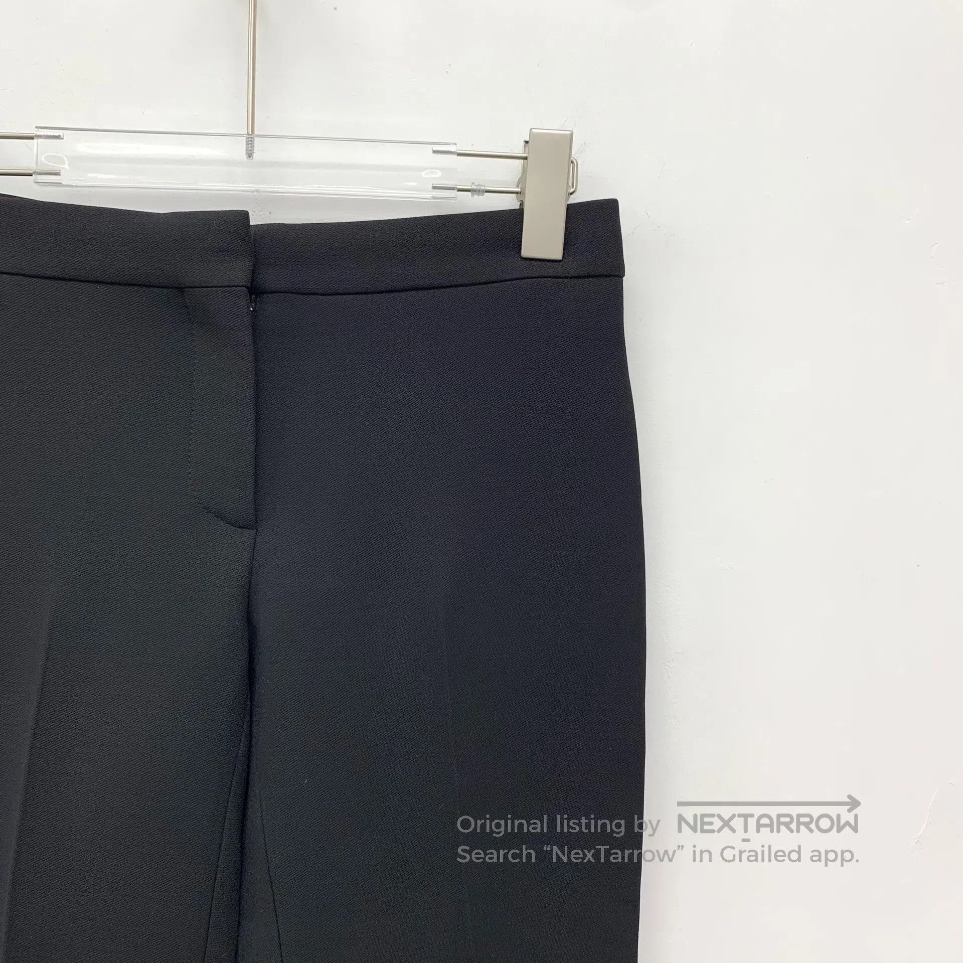 Alexander McQueen ALEXANDER MCQUEEN Black lace-up wool casual long pants| Size US 36 / EU 52 - 3 Thumbnail