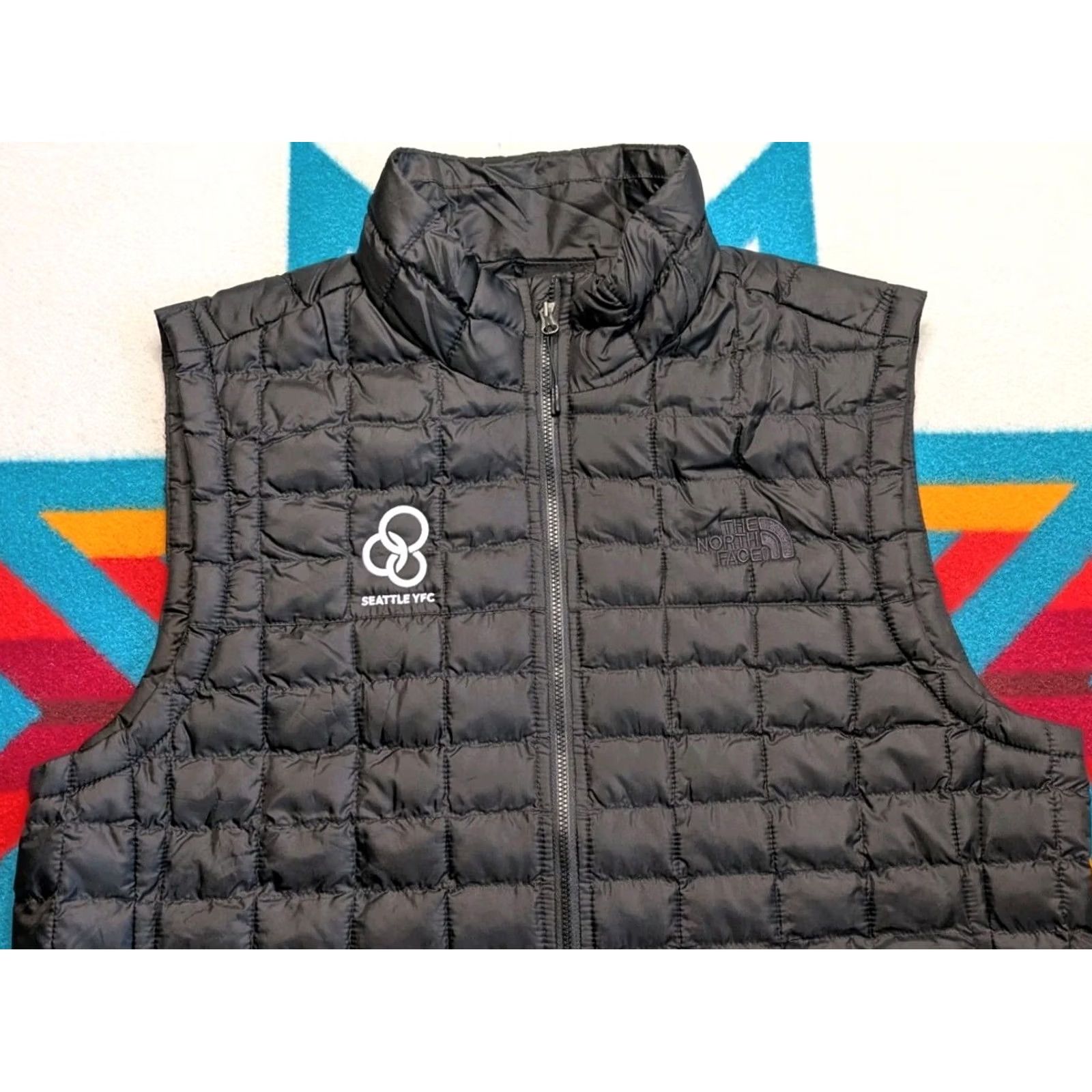The North Face The North Face Vest Black Large Thermoball Puffer Quilted Insulated Full Zip Men Size US L / EU 52-54 / 3 - 2 Thumbnail