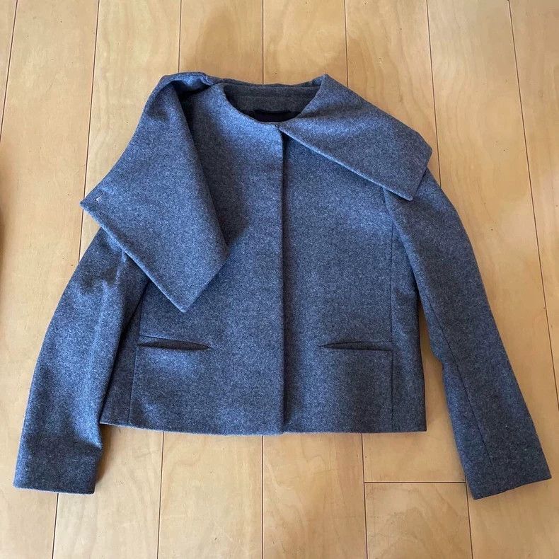 Jil Sander Jil Sander Short wool jacket coat Size 4XL / US 24-26 - 2 Thumbnail