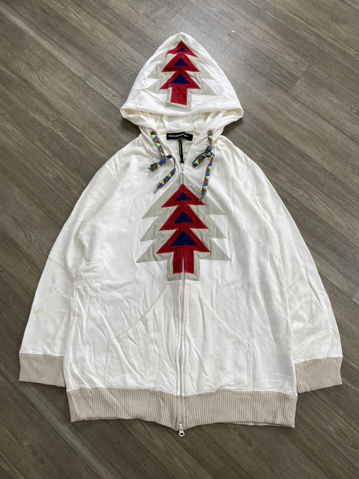 mercibeaucoup Vintage Mercibeaucoup Issey Miyake Festive Tree Zip Hoodie Size US L / EU 52-54 / 3 - 1 Thumbnail
