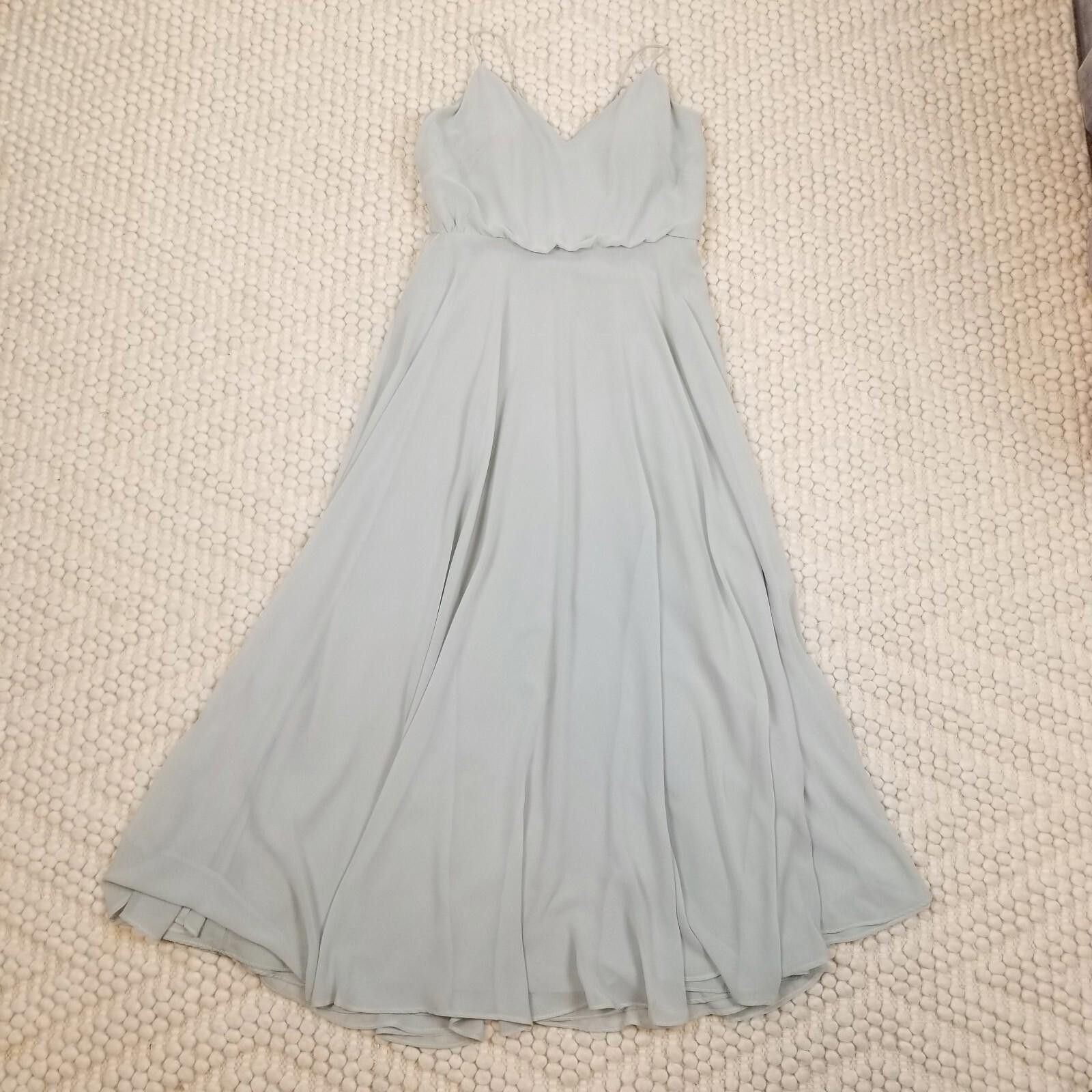 Other Jenny Yoo Collection Inesse Maxi Dress Morning Mist Sz 10 Size L / US 10 / IT 46 - 8 Thumbnail