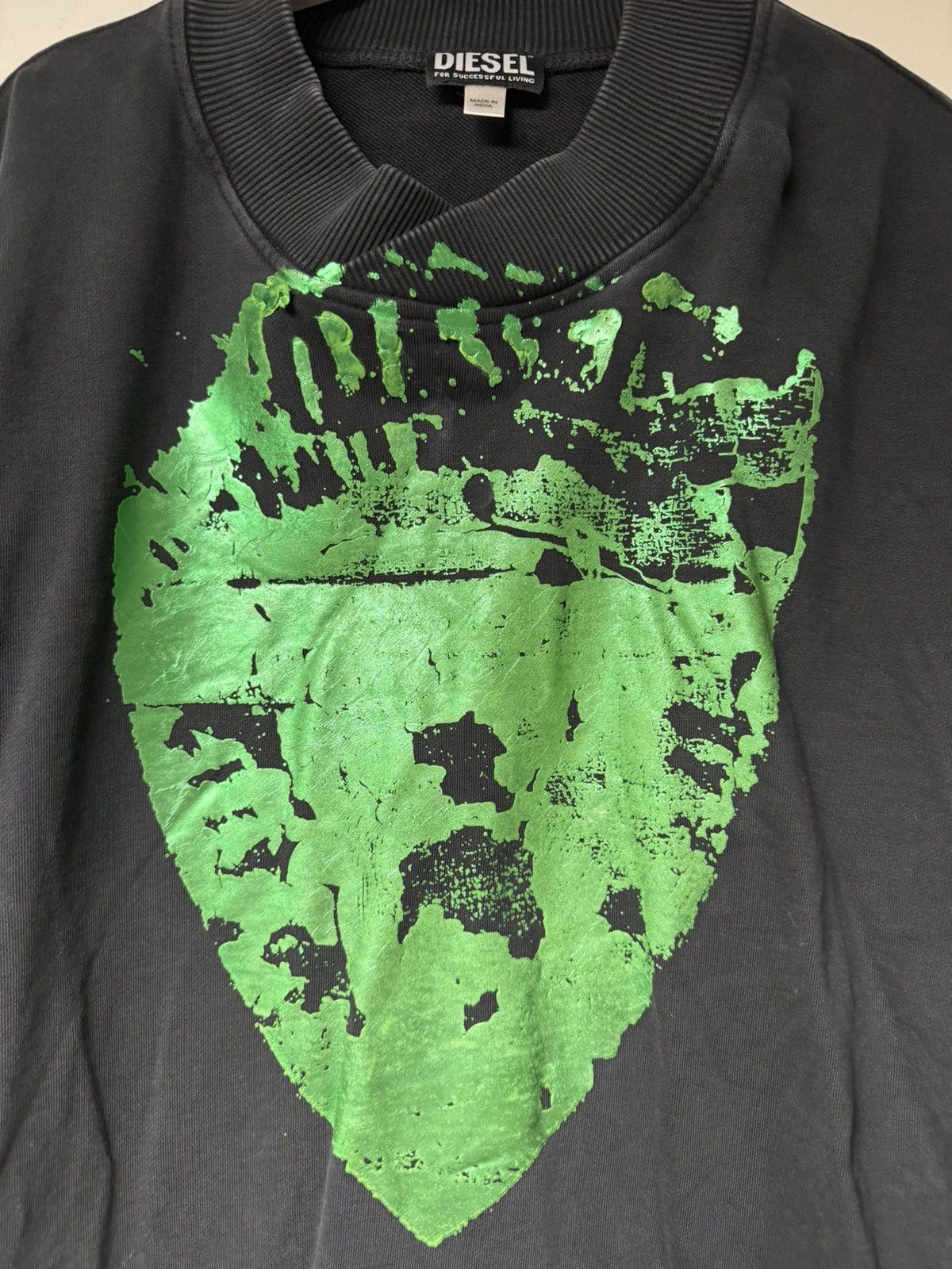 Diesel Diesel Chrome Print Crewneck Size US XL / EU 56 / 4 - 2 Thumbnail