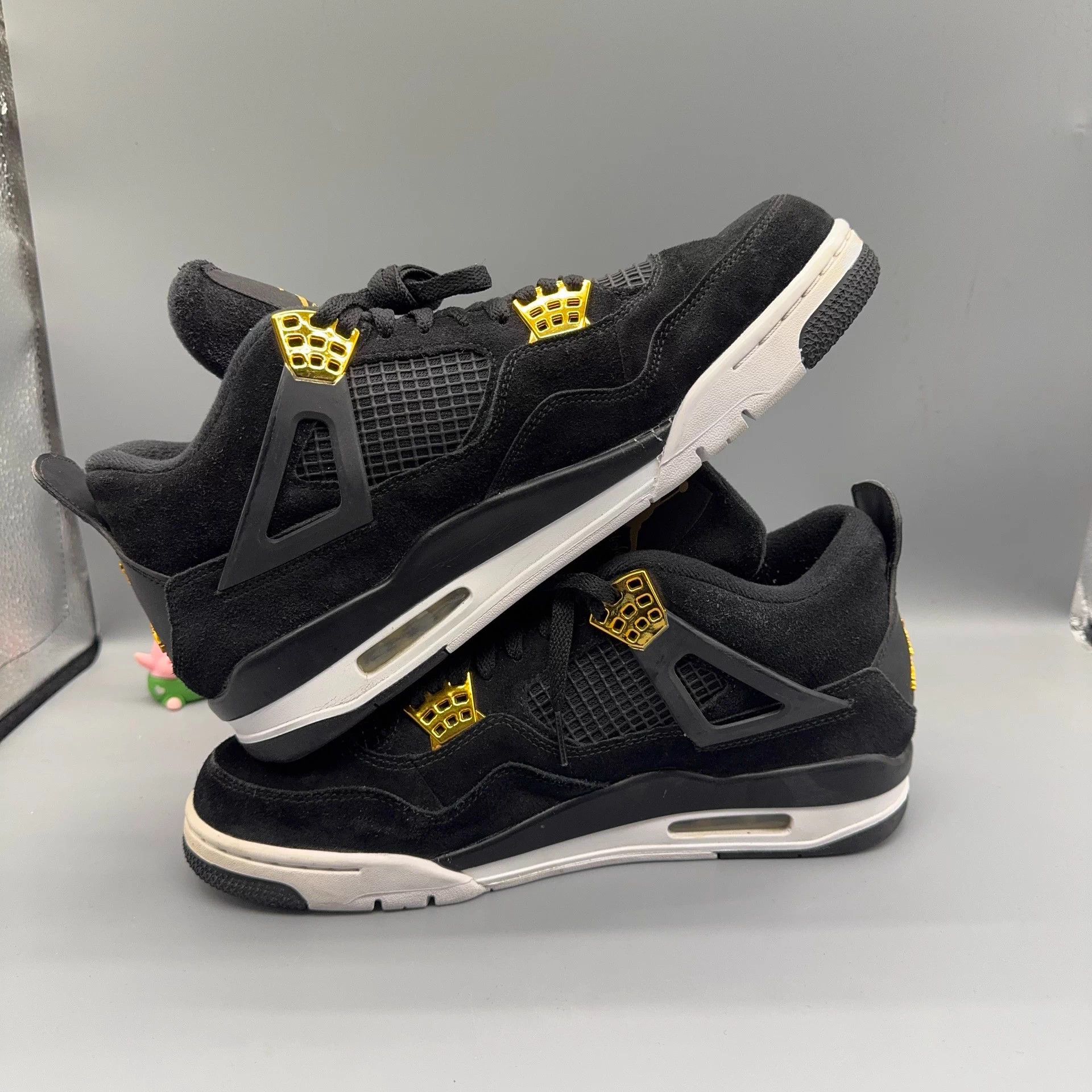 Other Jordan AJ4 Black Gold 45 Near New Size US 12 / EU 45 - 5 Thumbnail