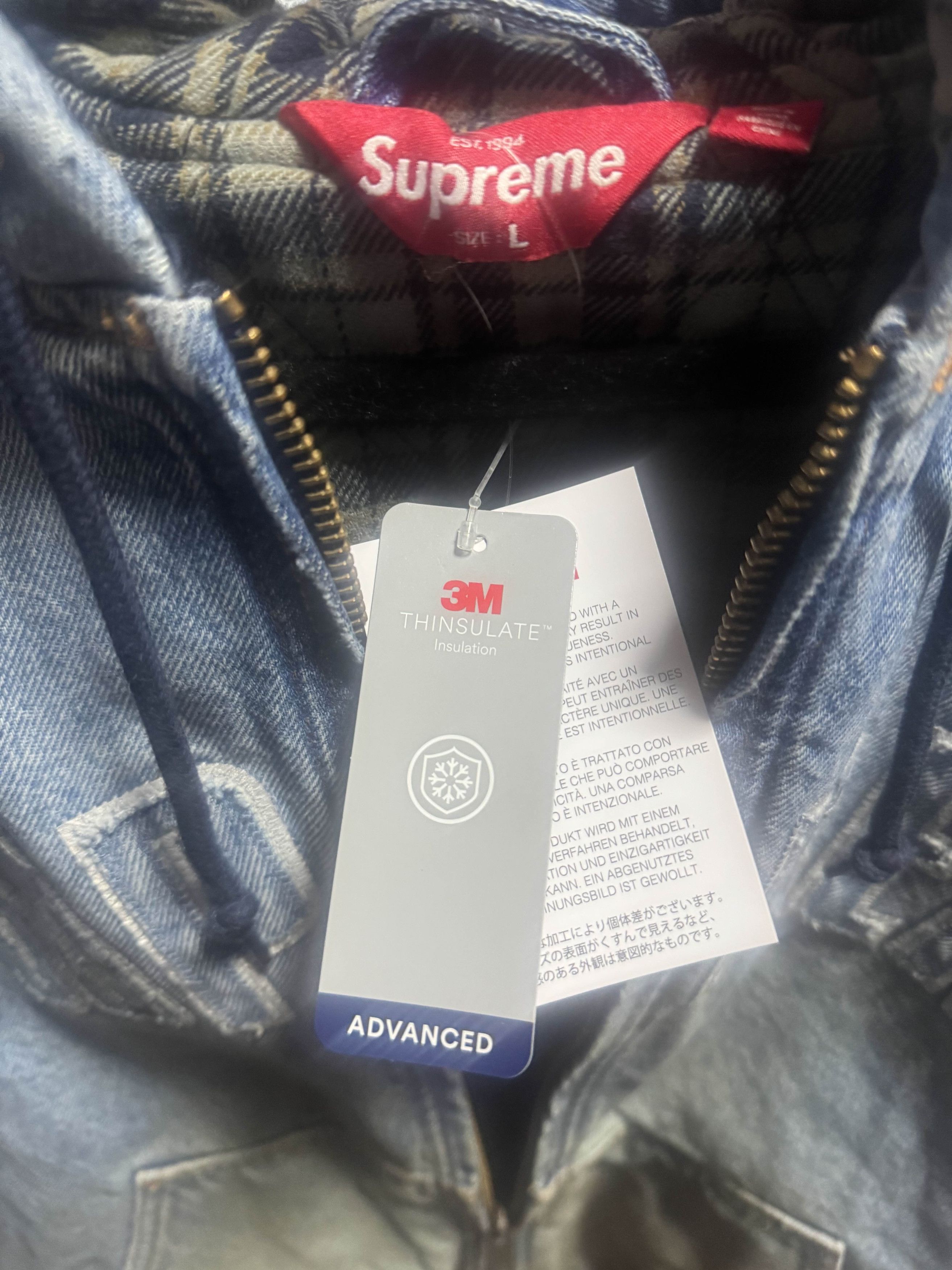 Supreme Reflective Arc Hooded Work Jacket Size US L / EU 52-54 / 3 - 4 Thumbnail