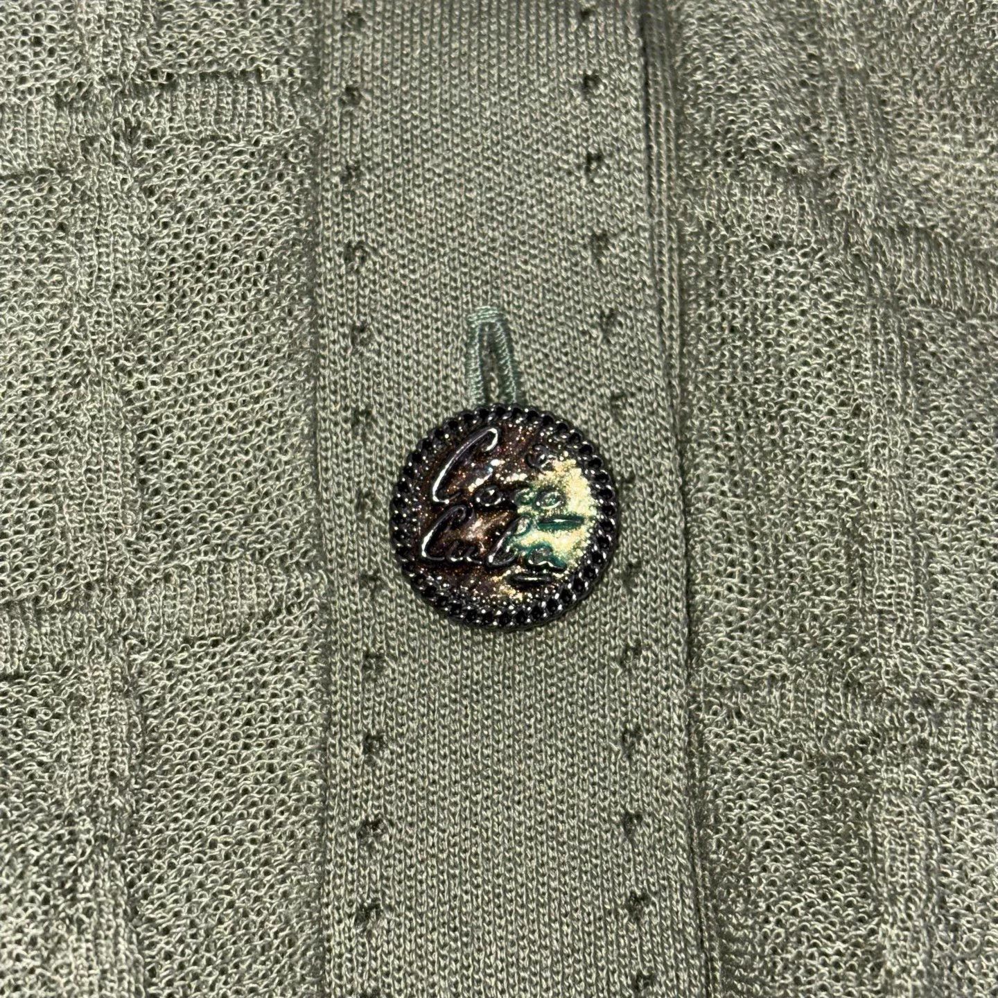 Chanel Chanel Women's Green Openwork Knit Cardigan Size S / US 4 / IT 40 - 6 Thumbnail