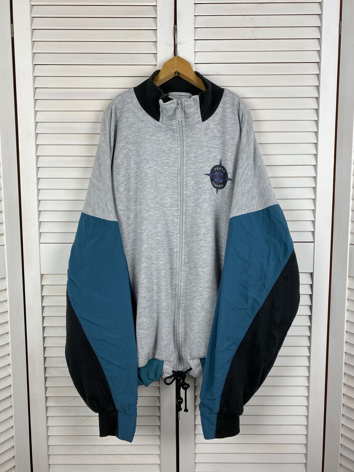 Adidas Vintage 90s Adidas Champ Force Control Zip Jacket Trefoil Size US XL / EU 56 / 4 - 2 Thumbnail