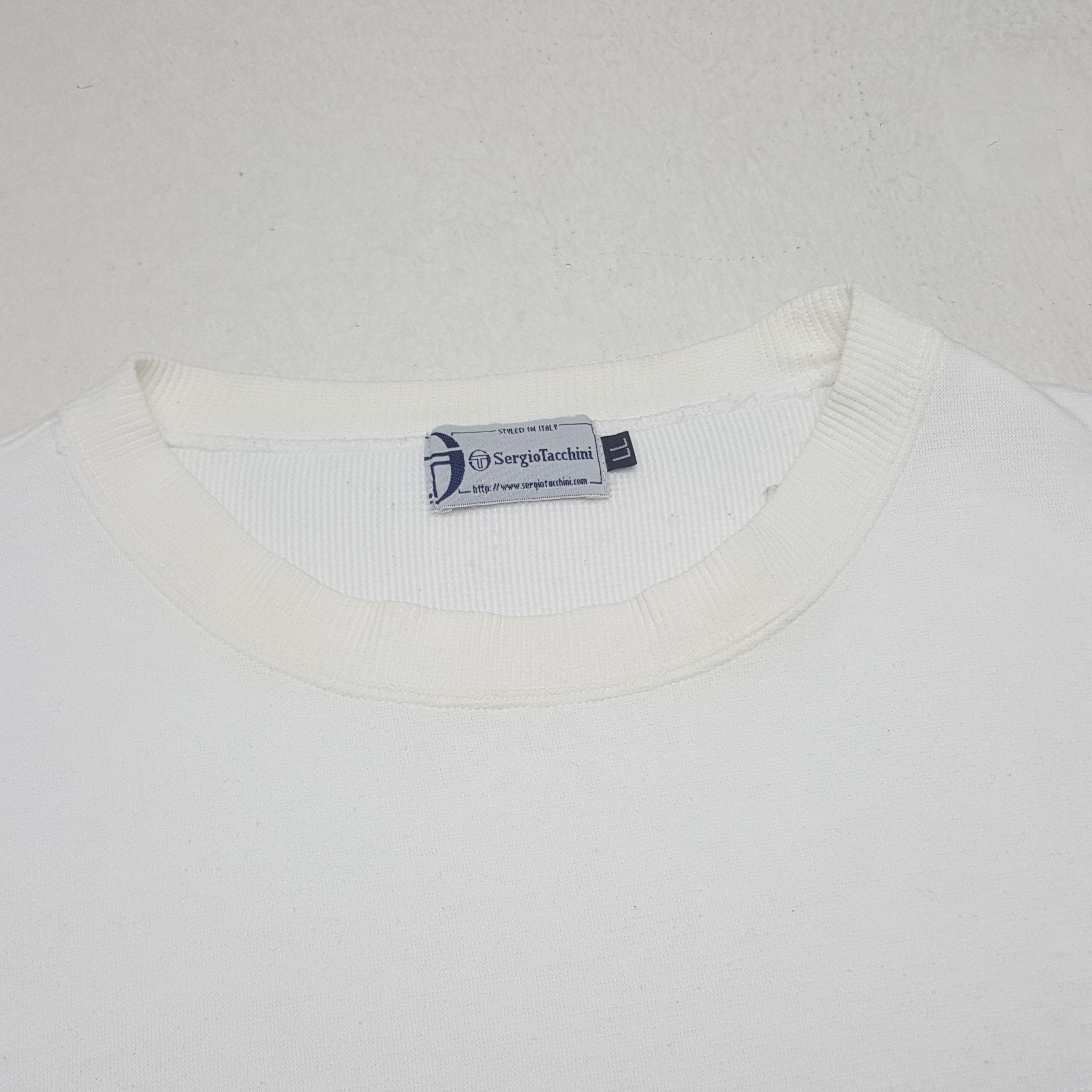 Sergio Tacchini × Vintage Vintage Sergio Tacchini Sweatshirt Size US XL / EU 56 / 4 - 4 Thumbnail