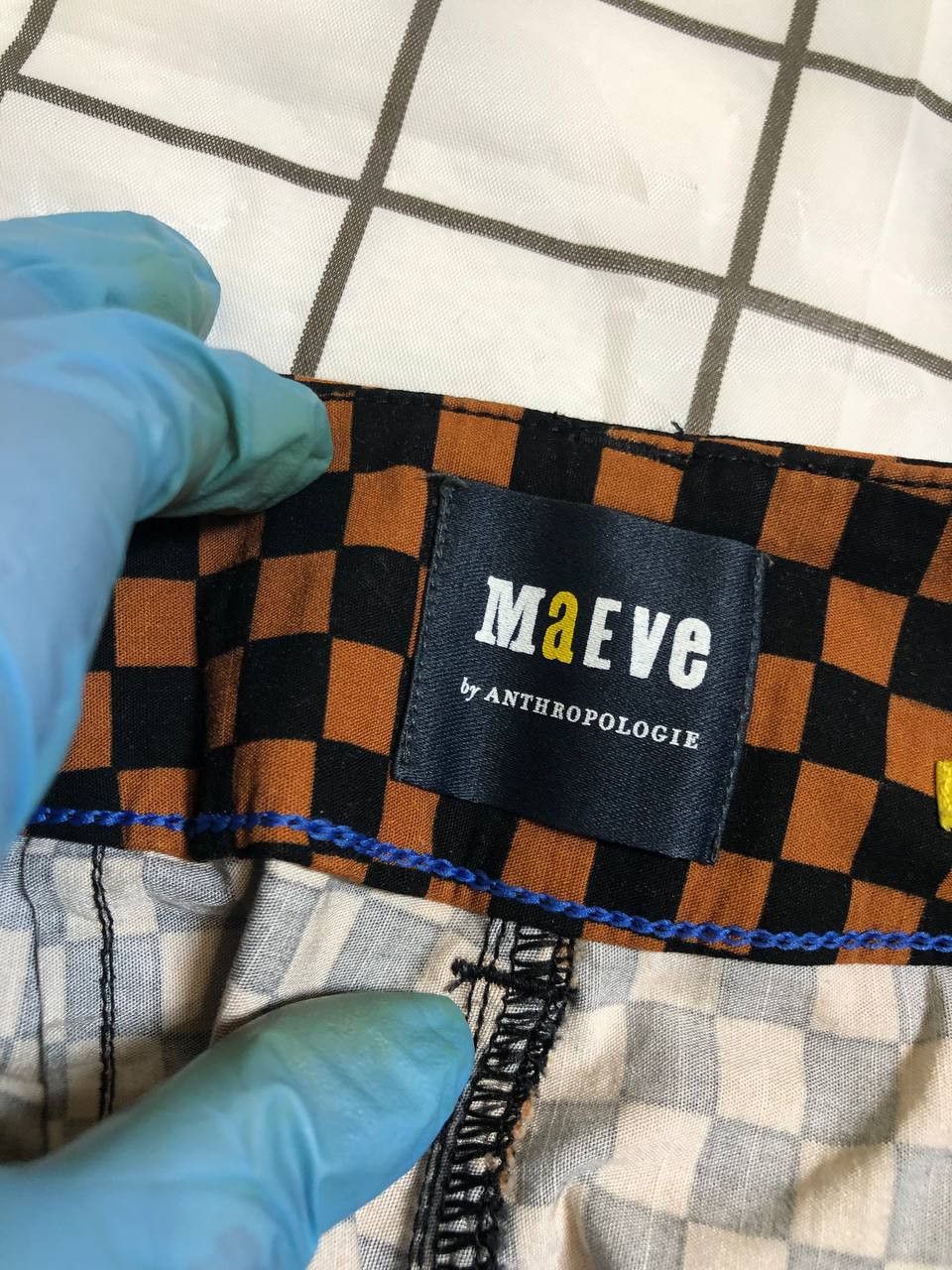 Other Maeve by Anthropologie Orange Brown and Black Checkered the Size US 26 / EU 42 - 12 Thumbnail
