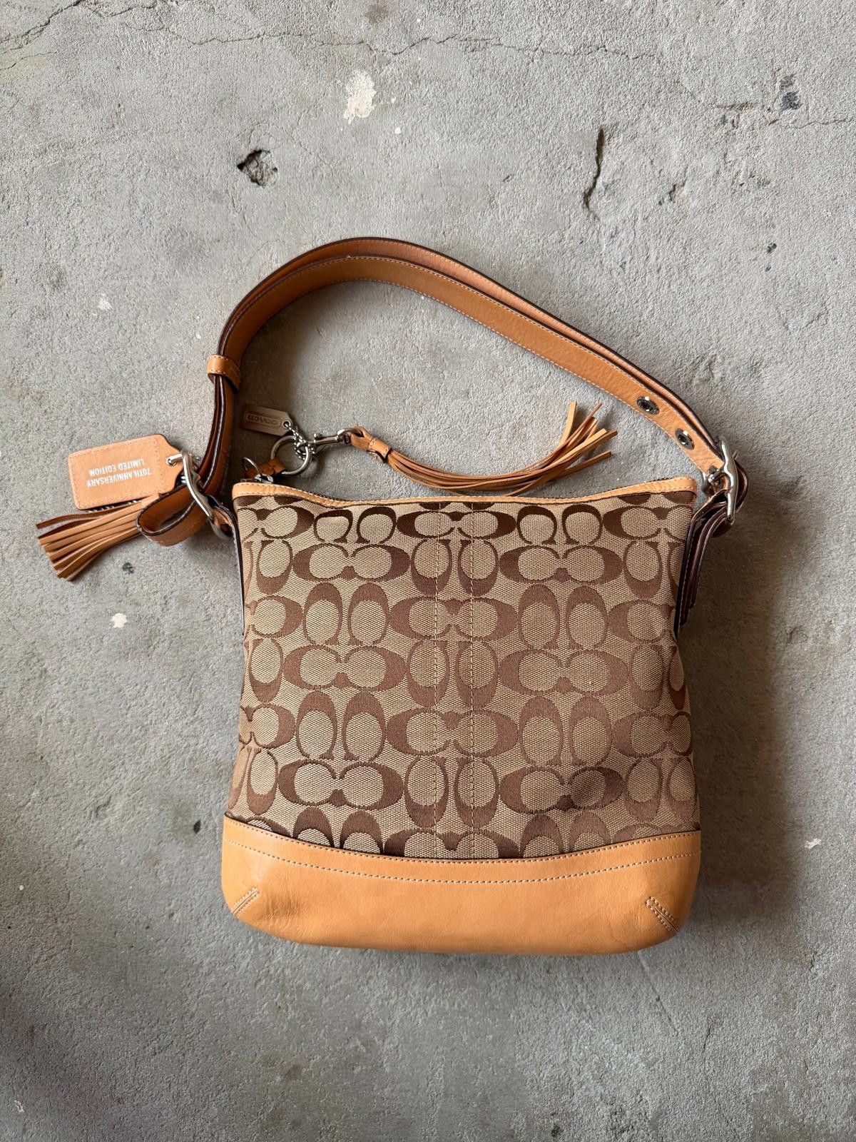 Coach Coach Signature East West Hobo Shoulder Bag Beige Size ONE SIZE - 5 Thumbnail