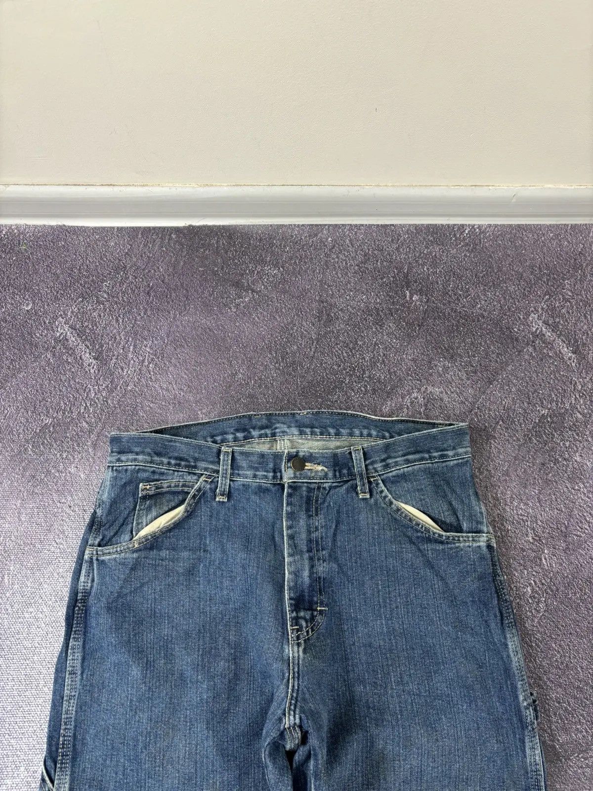 Dickies × Vintage Vintage Dickies Relaxed Fit Blue Work Denim Jeans Size US 32 / EU 48 - 9 Thumbnail