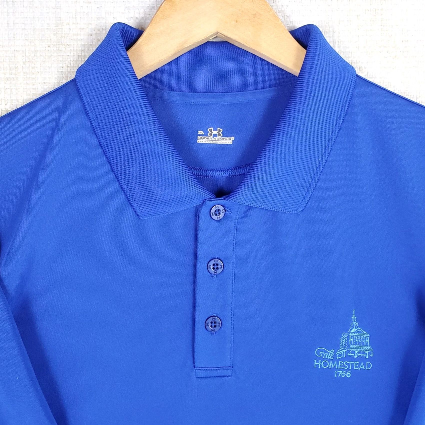 Under Armour Under Armour Men's Polo Shirt XL Blue Short Sleeve Performance Golf Size US XL / EU 56 / 4 - 2 Thumbnail