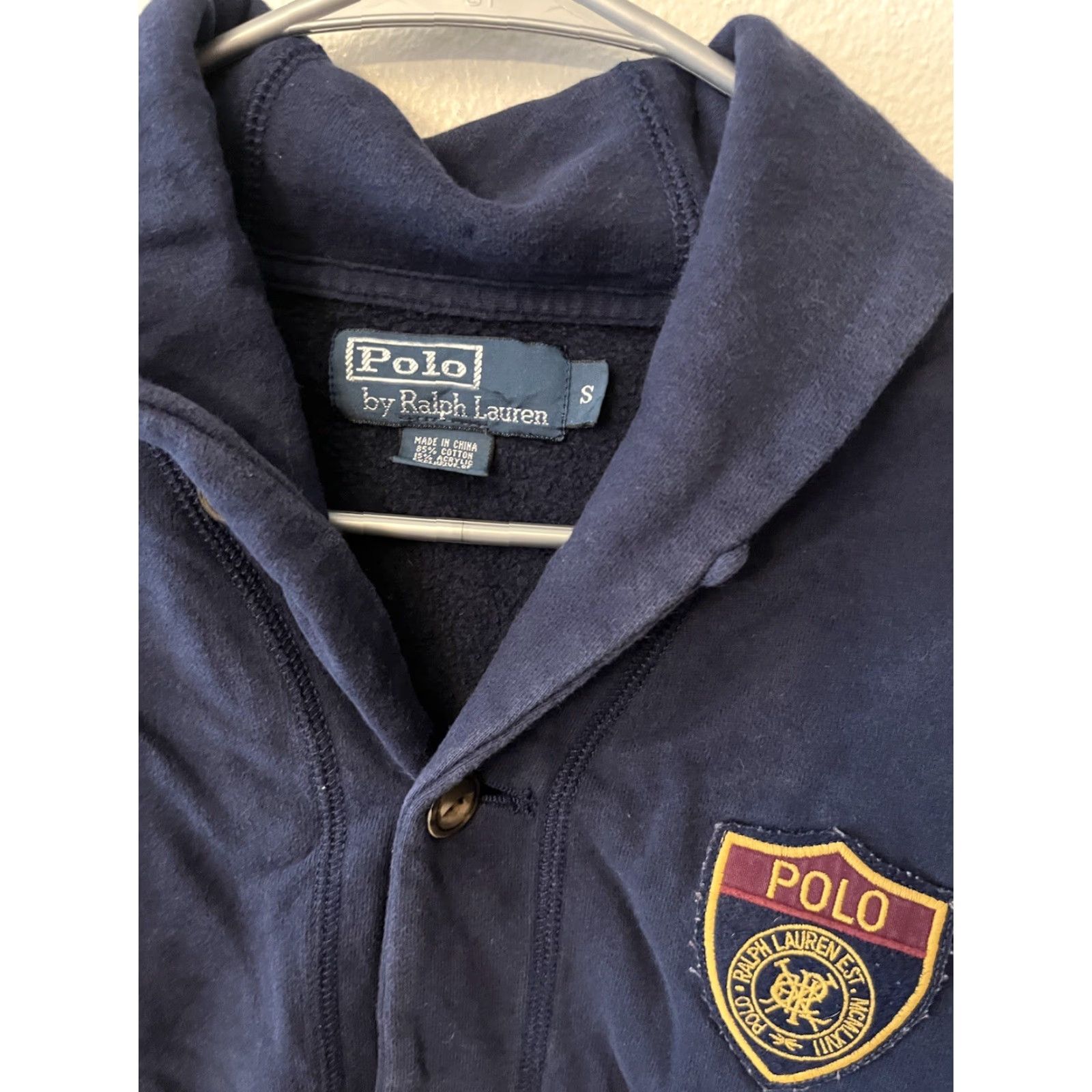 Ralph Lauren Polo Ralph Lauren Cardigan Navy Blue Button Up Adult Small MCMLXVII Patch Unisex Size US S / EU 44-46 / 1 - 2 Thumbnail