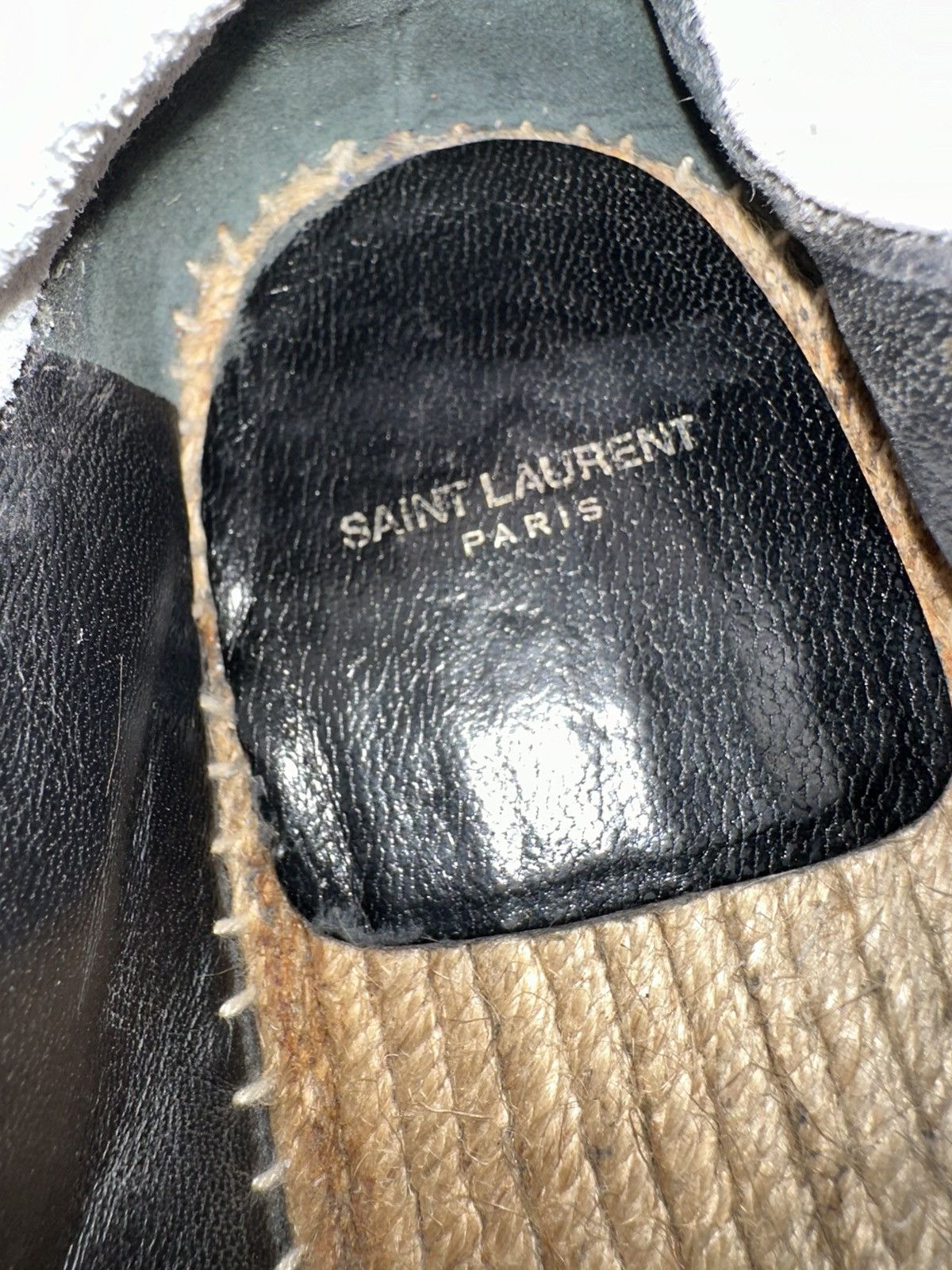 Saint Laurent Paris Saint Laurent Paris Hedi Slimane Black Studded Espadrilles Size US 9 / EU 42 - 18 Thumbnail