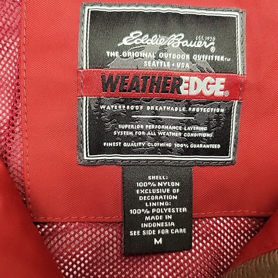 Eddie Bauer Eddie Bauer Jacket Womens Medium Red Weather Edge Hooded Lined Parka Coat Gorp Size M / US 6-8 / IT 42-44 - 3 Thumbnail