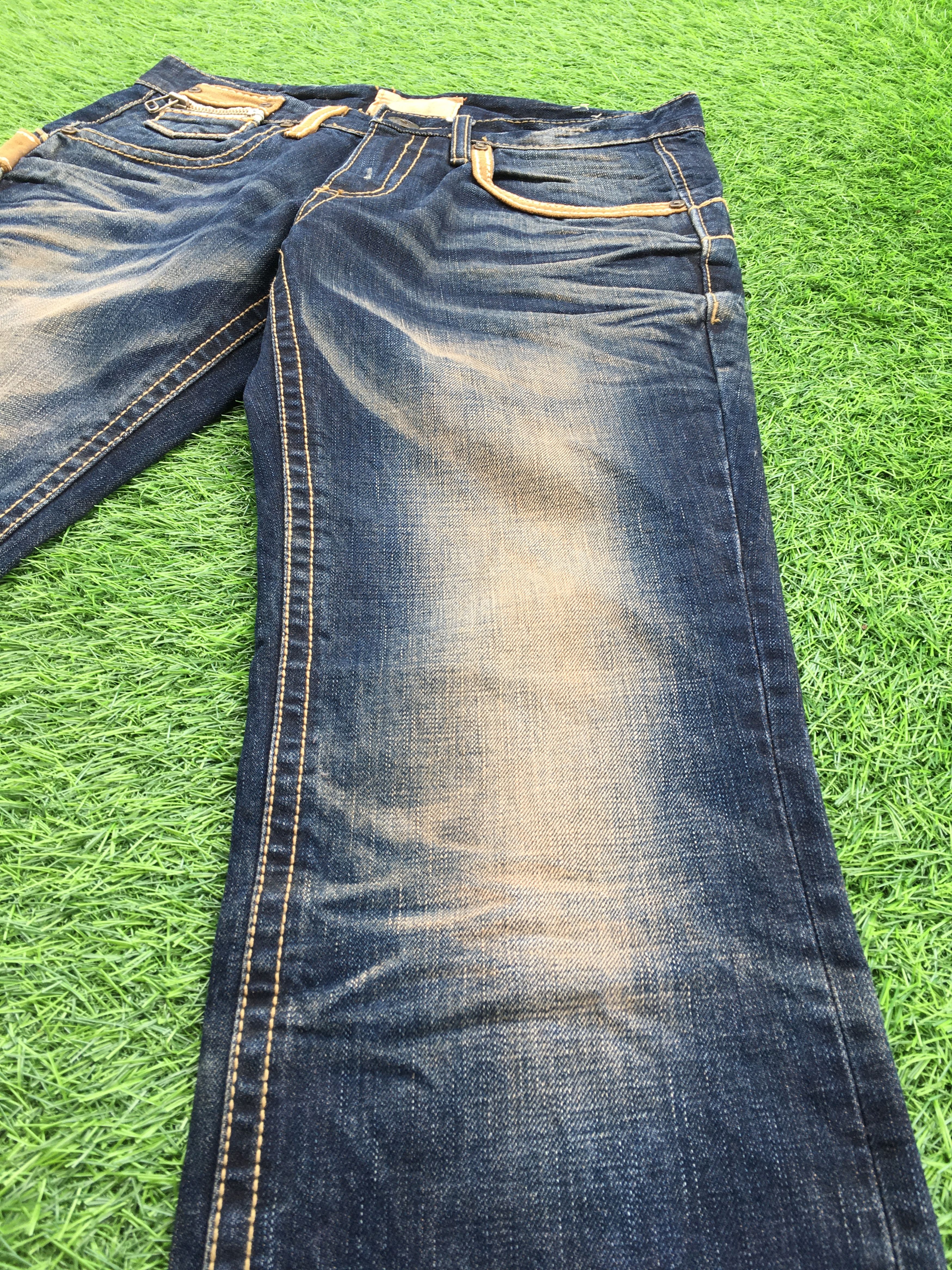 Japanese Brand × Jean Japanese embellished slim straight jeans D-1104 Size US 29 - 6 Thumbnail