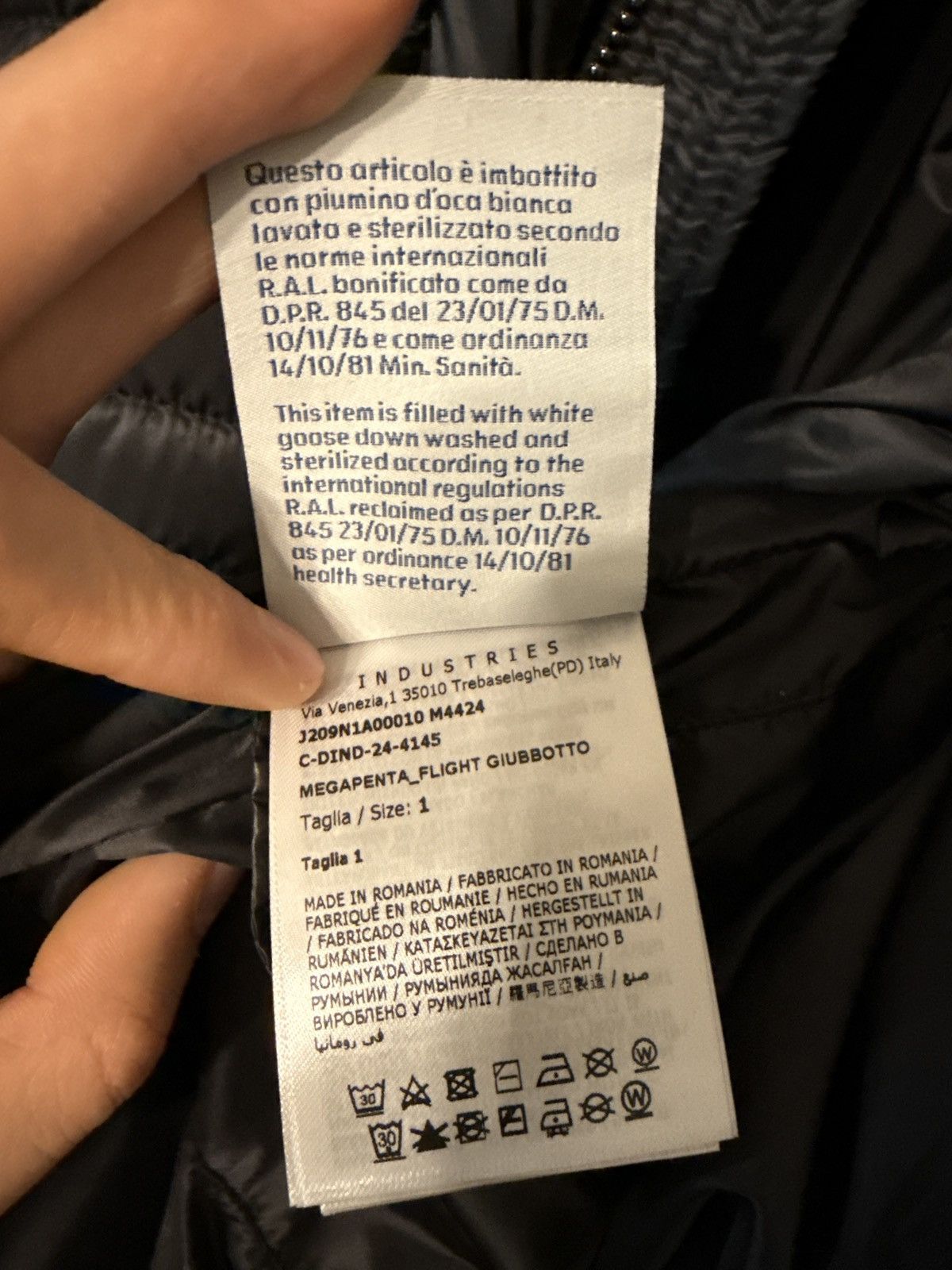 Moncler × Rick Owens Rick Owens x Moncler Megapenta flight jacket Size US S / EU 44-46 / 1 - 12 Thumbnail