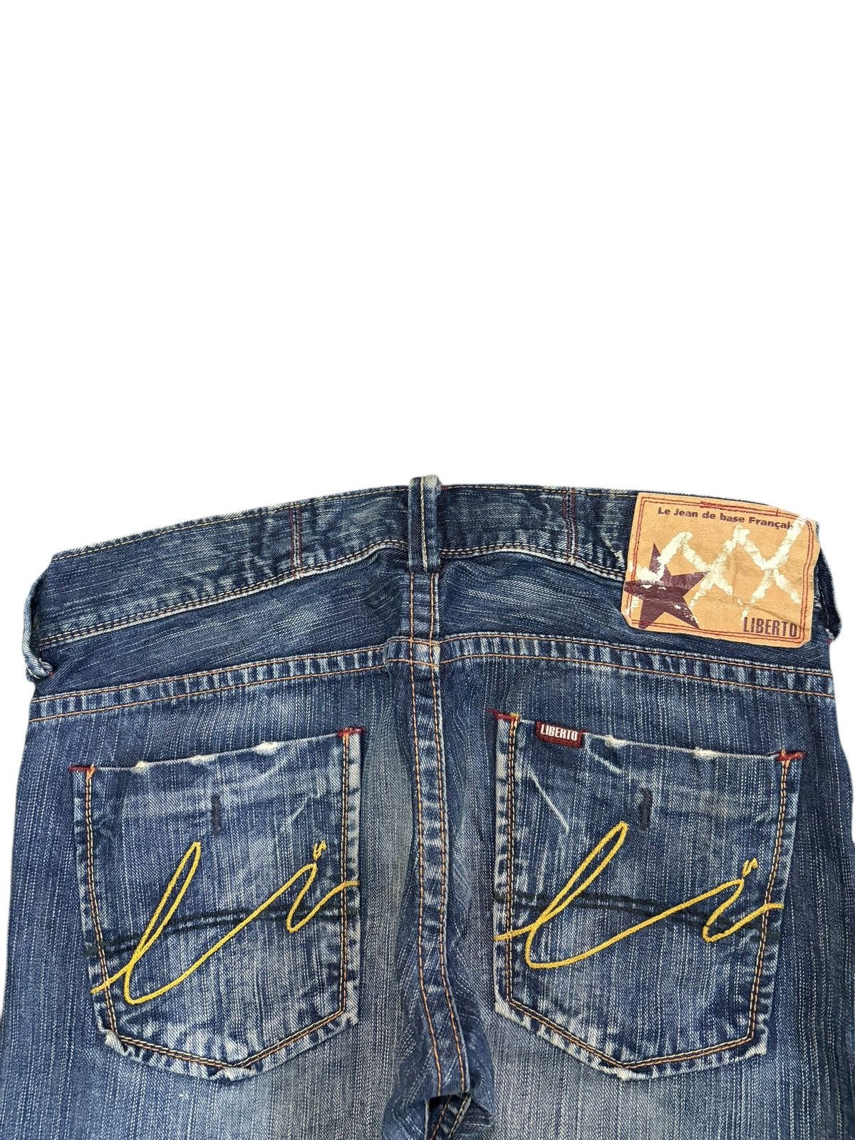Edwin Vintage Japanese Brand Faded Wash Distressed Jeans Size 33" - 4 Thumbnail