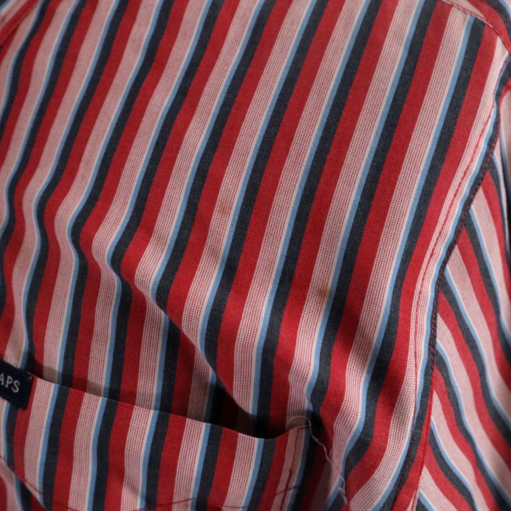 Chaps Chaps Shirt Mens Medium Easy Care Casual Button Down Red Striped Long Sleeve Shirt Mens Regular Red Striped Button-Up Colar Down Size US M / EU 48-50 / 2 - 3 Thumbnail