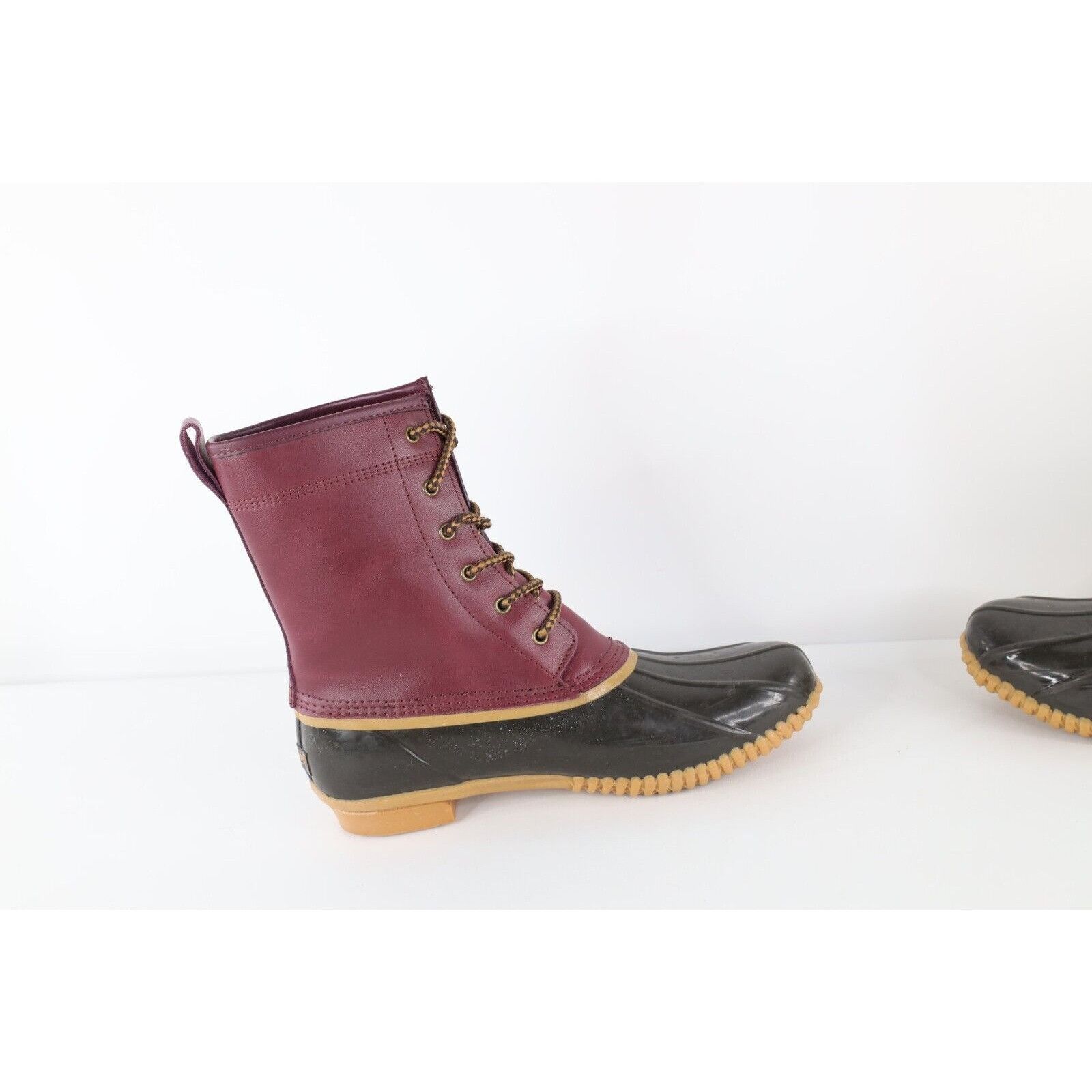 Lands' End Vintage Lands End Waterproof Leather Rubber Duck Boots Size US 10 / IT 40 - 7 Thumbnail